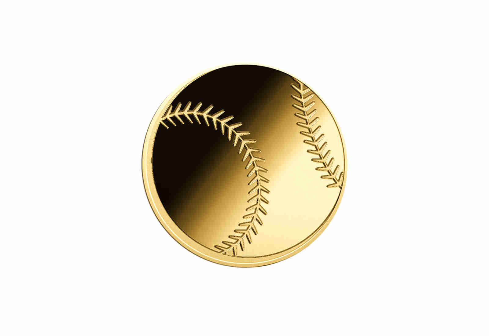 Goldmünze Baseball 999/1000 Gold Geschenk inkl. Etui Sport