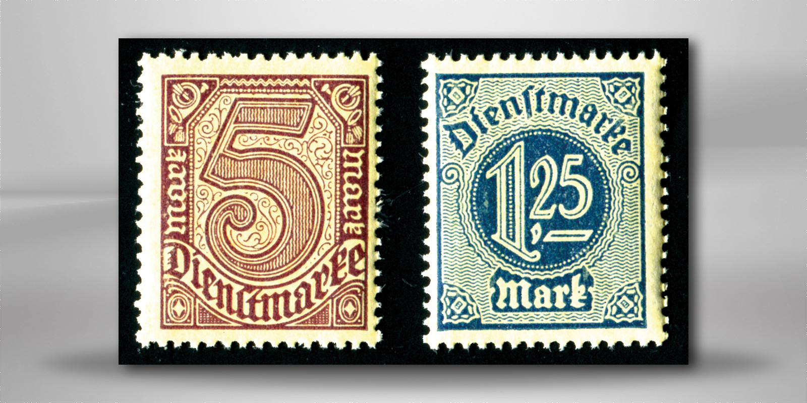 DR D 31 x und D 33 b ** gp. mit Friedensgummi