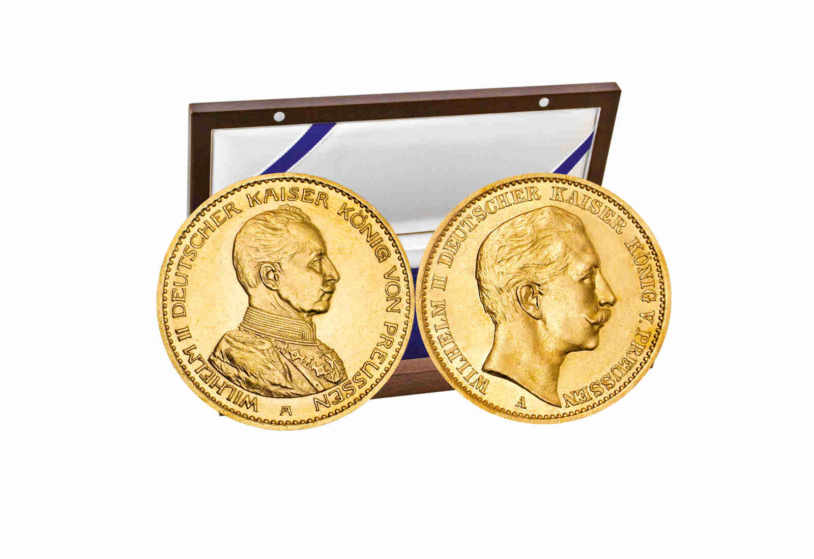 2er Set 20 Mark Goldmünze 1890-1914 Deutsches Kaiserreich Preußen Kaiser Wilhelm II. Jaeger-Nr. 252 und 253