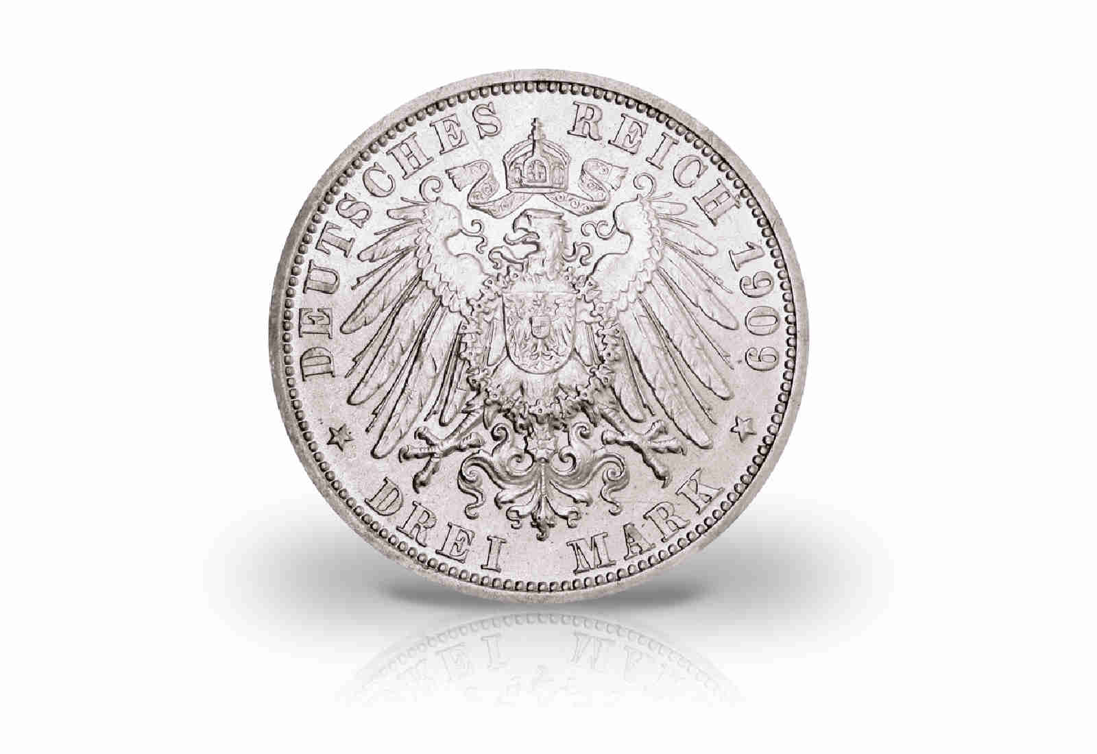 3 Mark 1908-1914 Deutsches Kaiserreich Hamburg Wappen Jaeger-Nr. 64