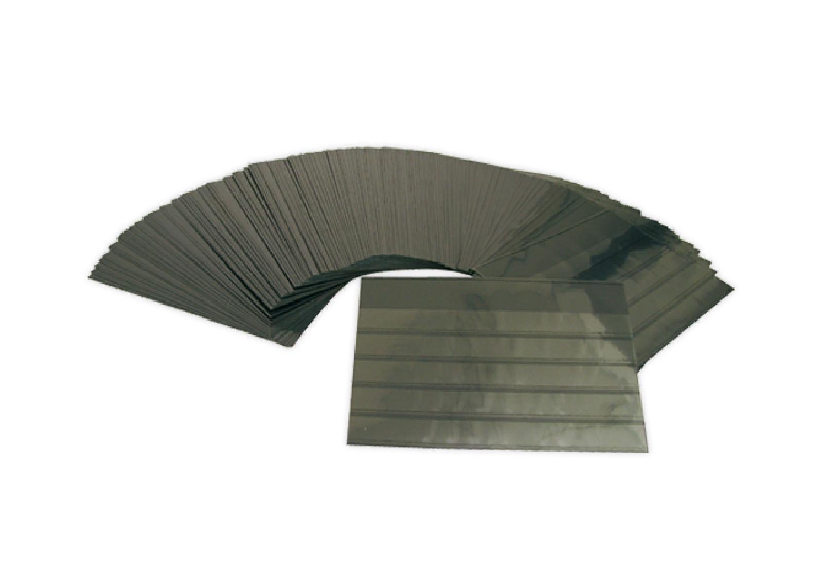 100 Steckkarten DIN A6 für Briefmarken (4 Streifen)