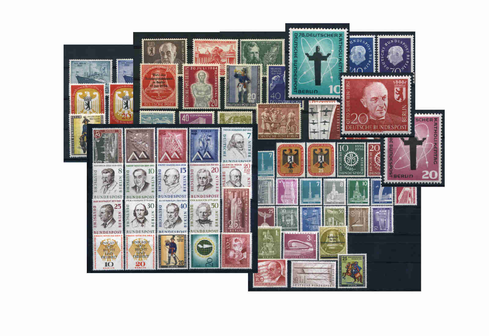Berlin Jahrgänge 1954-1959 komplett Michel Nr. 115-190 postfrisch