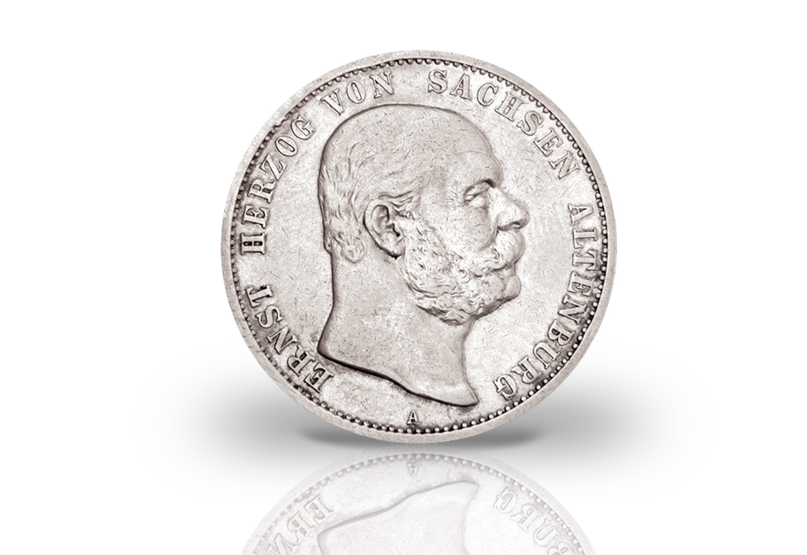 5 Mark 1901 Deutsches Kaiserreich 75. Geburtstag Herzog Ernst Jaeger Nr. 143