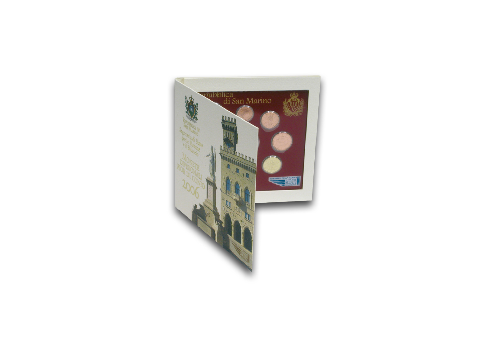 Kursmünzensatz 2006 San Marino st inkl. 5 Euro Silbermünze im Blister
