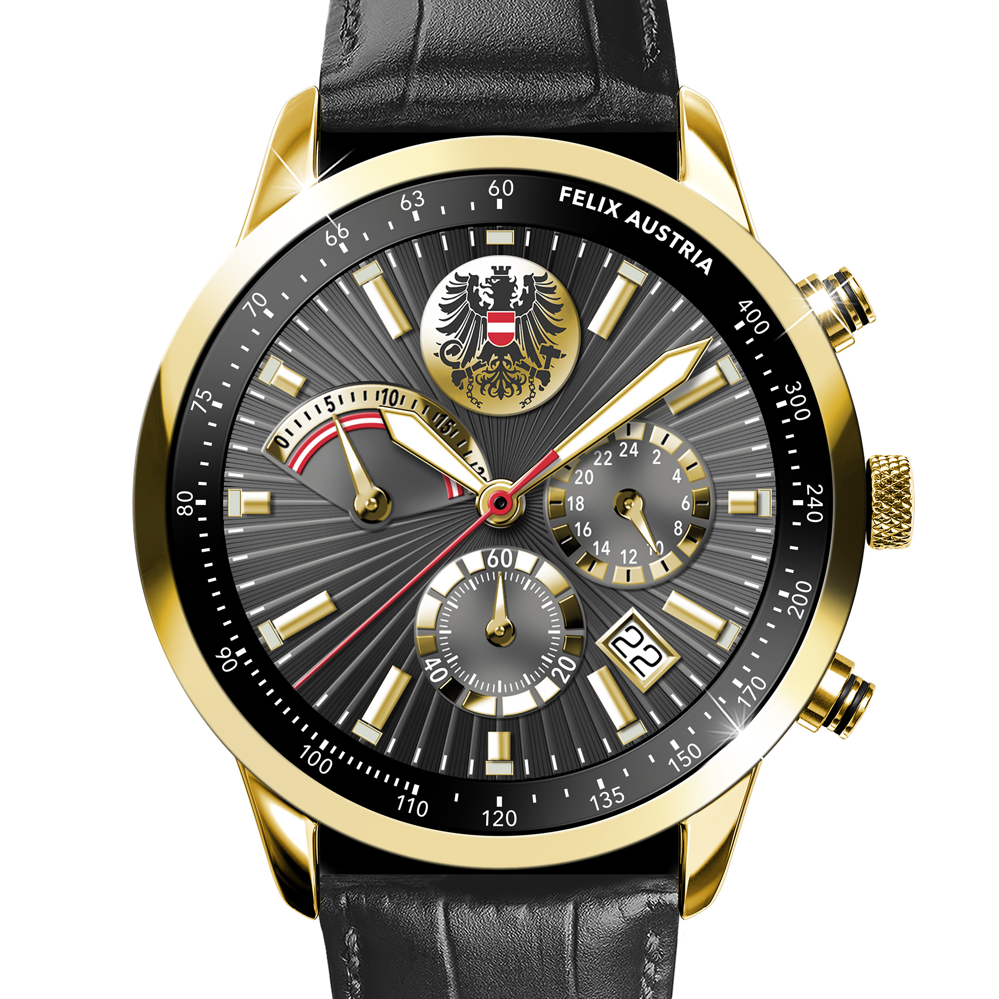 Österreich mein Heimatland - Herrenarmbanduhr