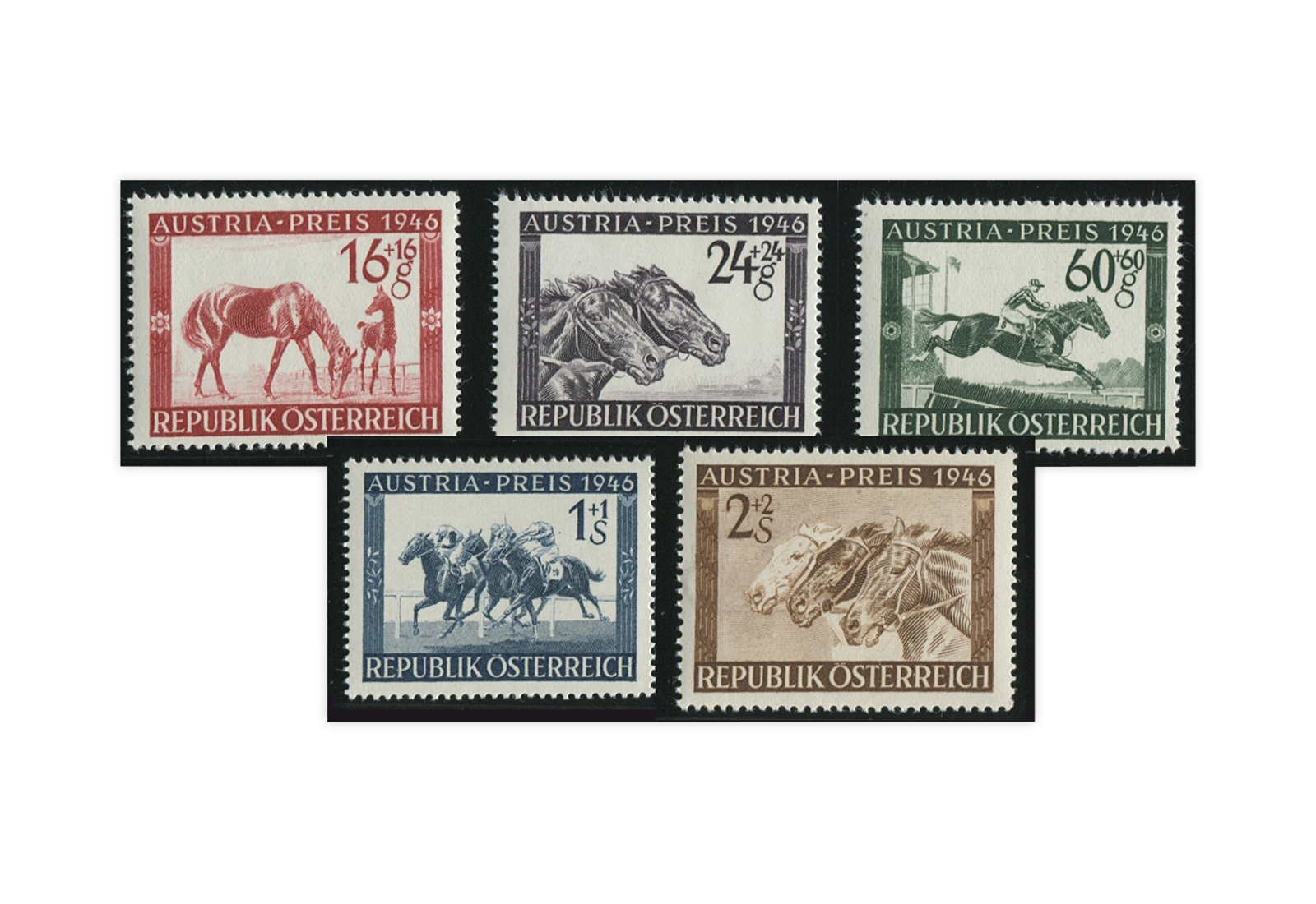 2. Republik Österreich Mi.Nr. 785/789 postfrisch