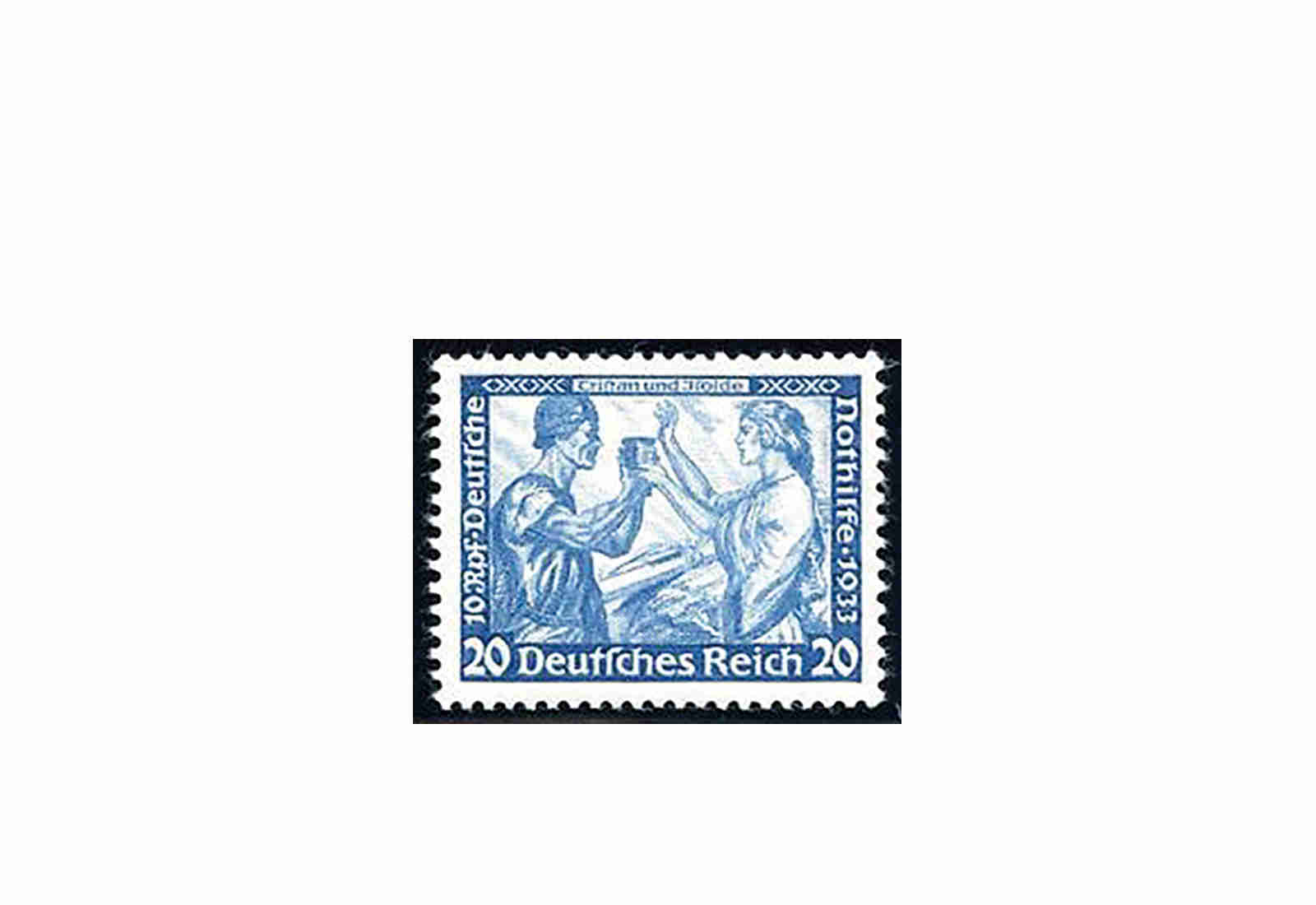 Briefmarke Deutsches Reich Wagner 1933 Michel-Nr. 505 A Falz