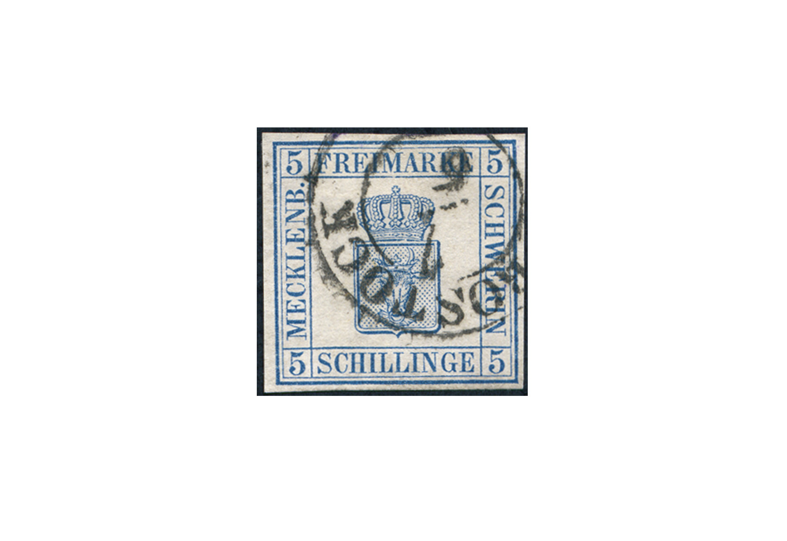 Briefmarke Altdeutschland Mecklenburg-Schwerin Freimarke 1856 Michel-Nr. 3 gestempelt