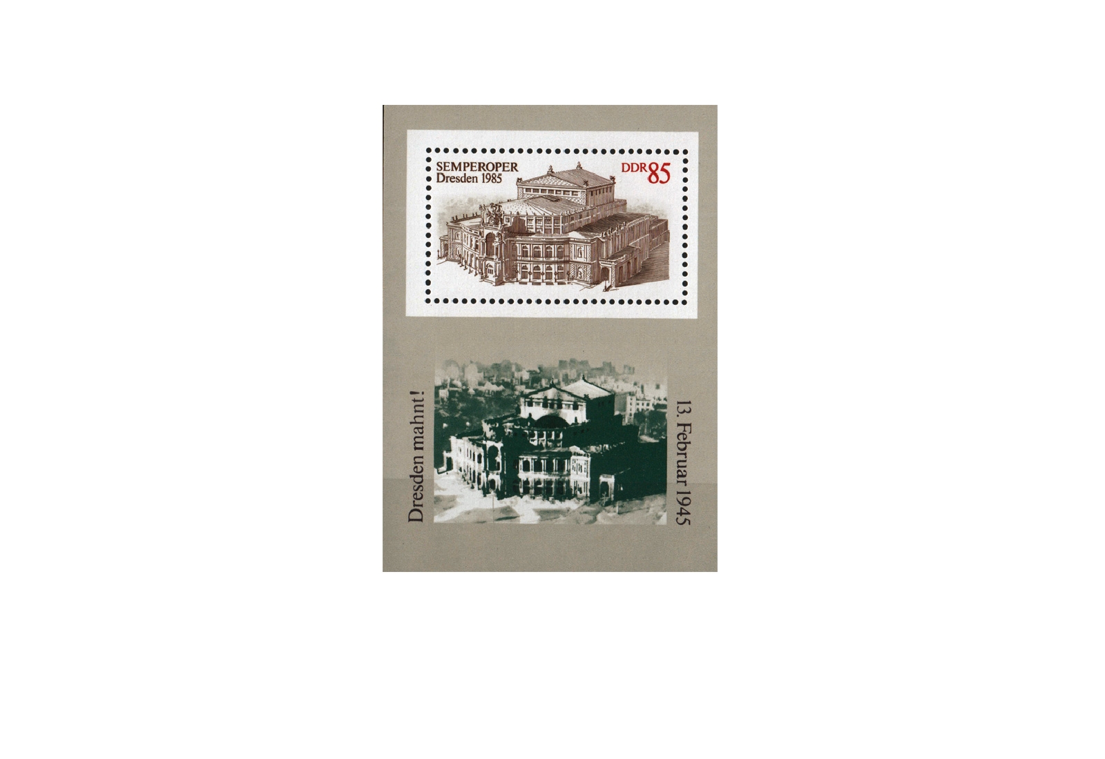 DDR Block 80 Semperoper Dresden 1985 **