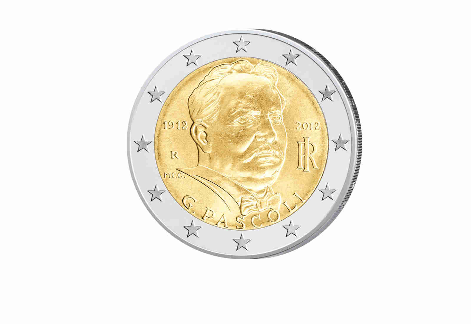 2 Euro 2012 Italien 100. Todestag Giovanni Pascoli