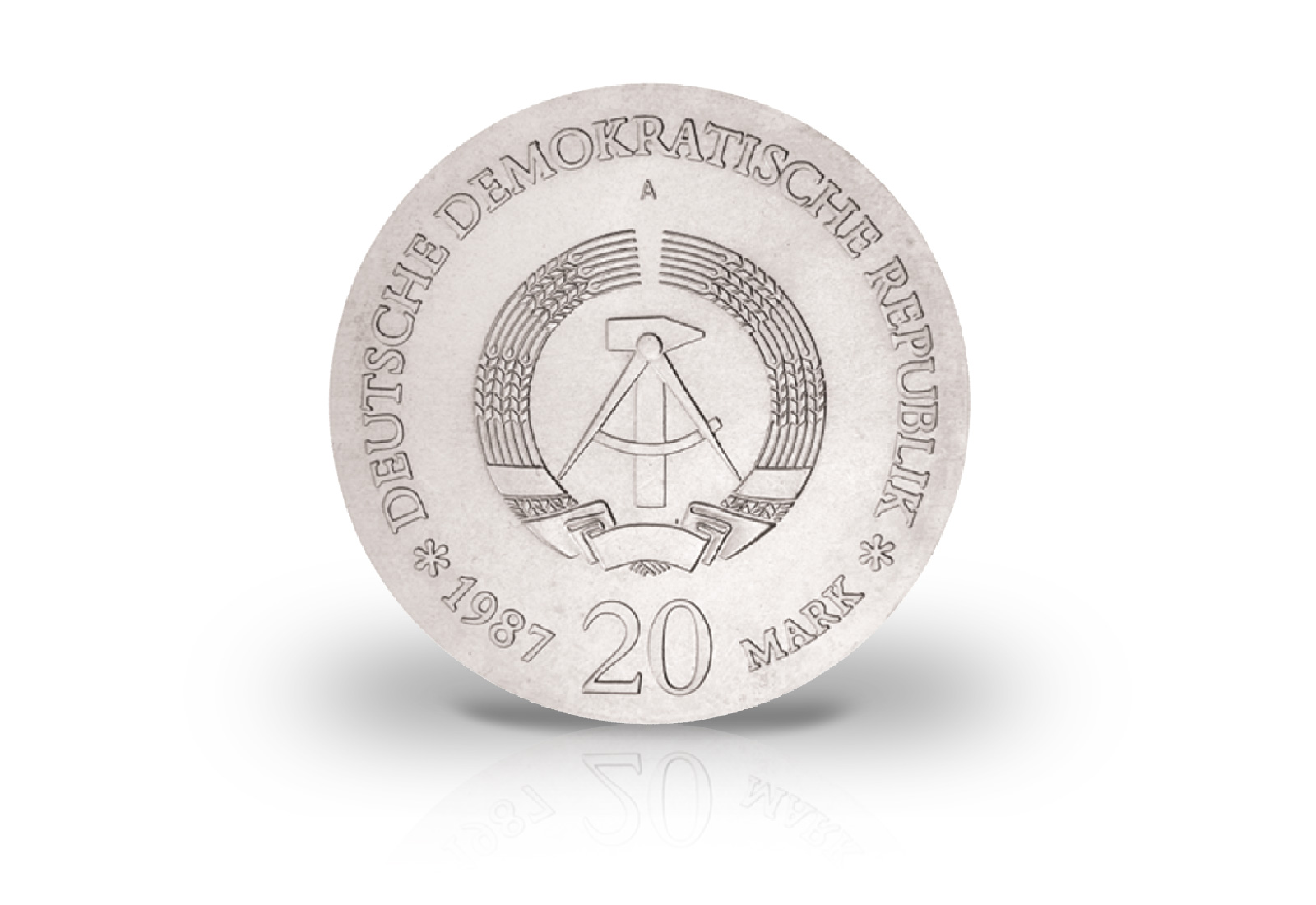 20 Mark Gedenkmünze 1987 DDR 750 Jahre Berlin Jaeger-Nr. 1617