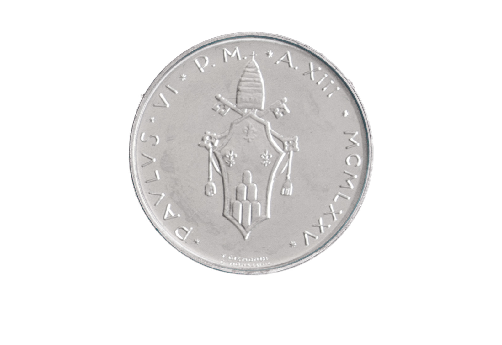5 Lire 1975 Vatikan Papst Paul VI. Die Erlösung