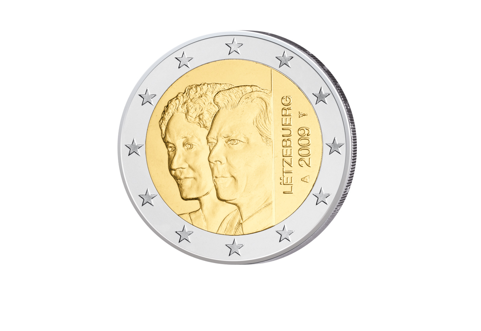 2 Euro 2009 Luxemburg 90. Jahrestag Thronbesteigung von Großherzogin Charlotte
