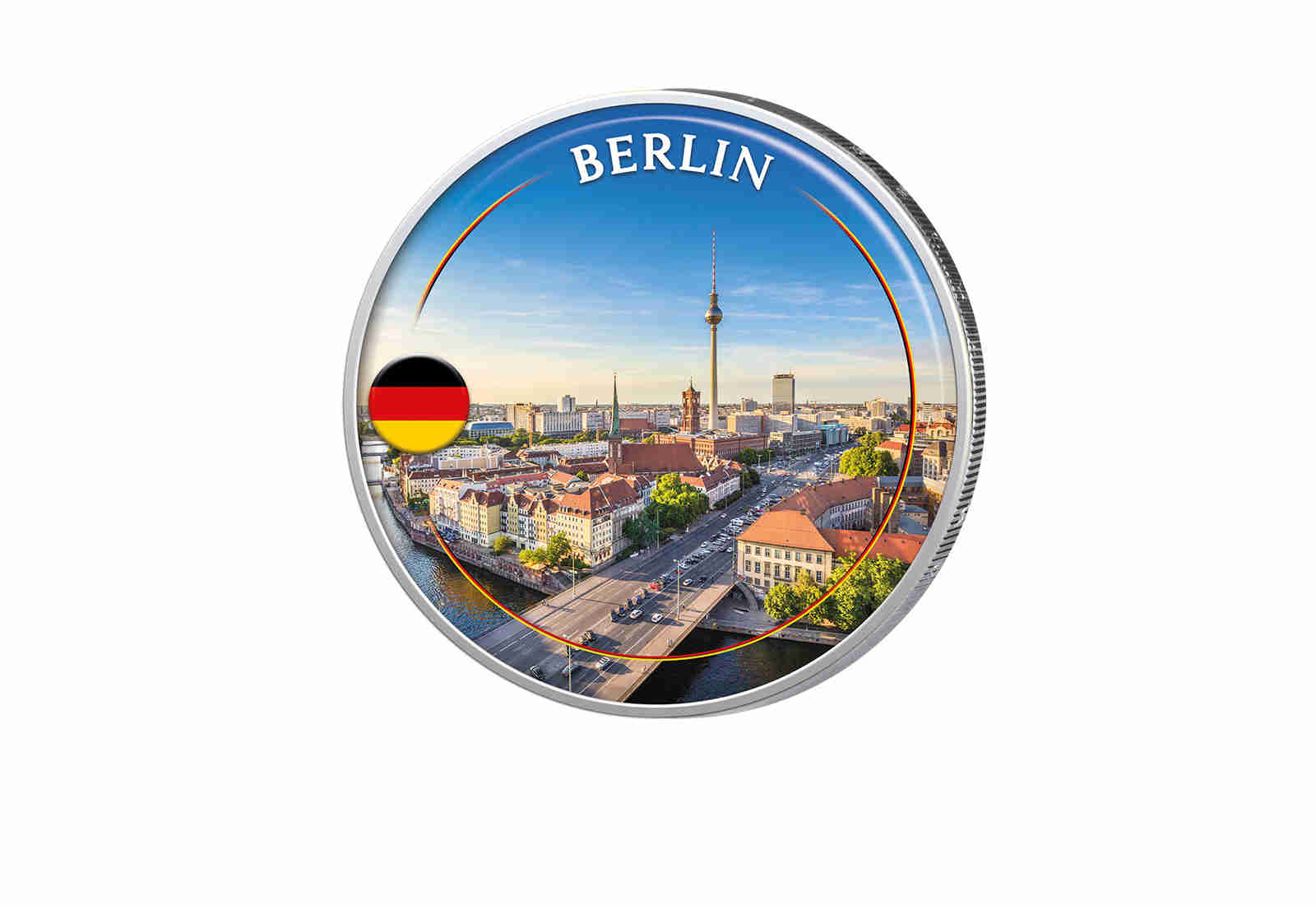 2 Euro mit Farbapplikation Berlin - Deutschland