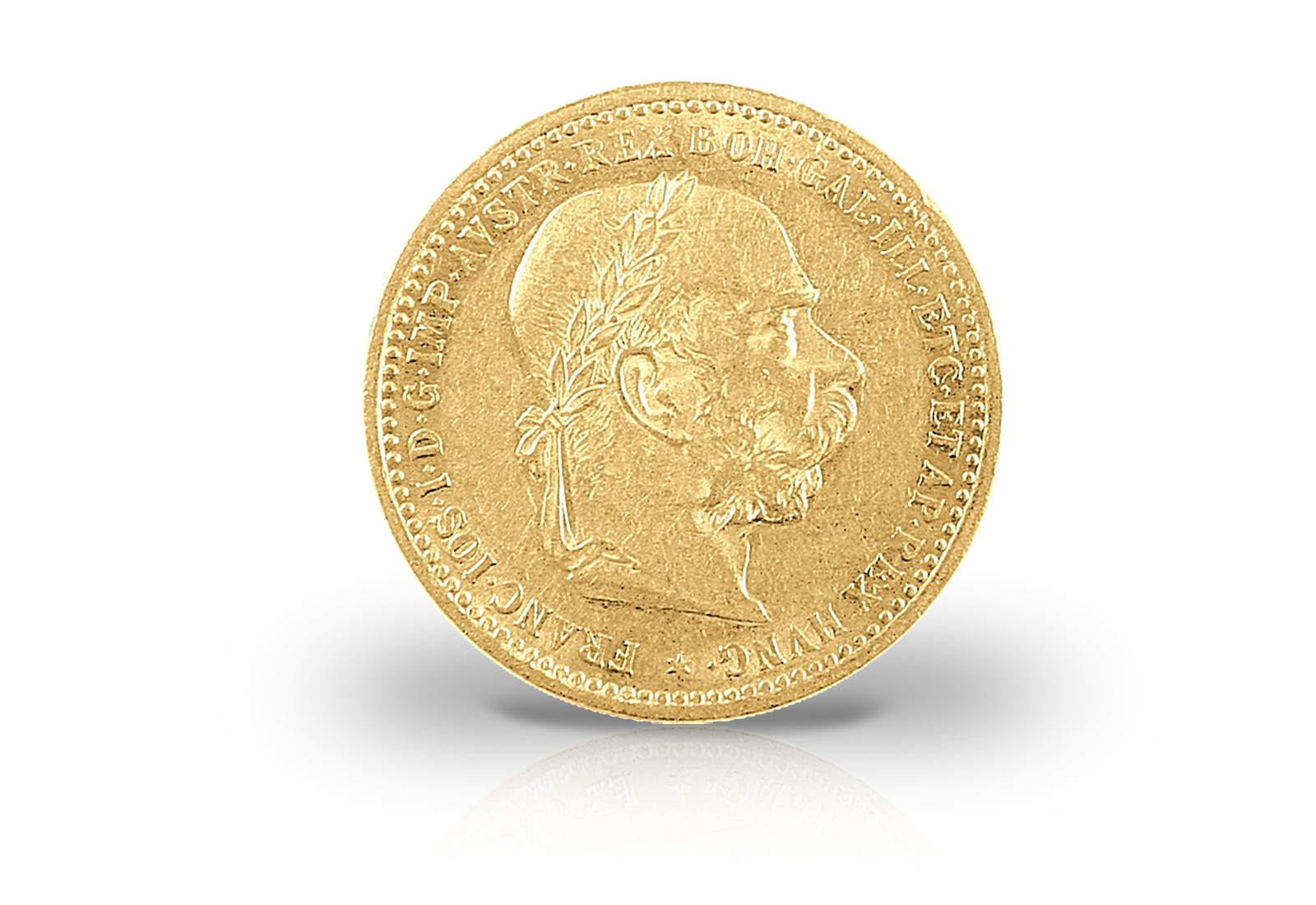 Goldmünze Österreich 10 Kronen 1896 bis 1906 Franz Joseph I. mit Lorbeerkranz