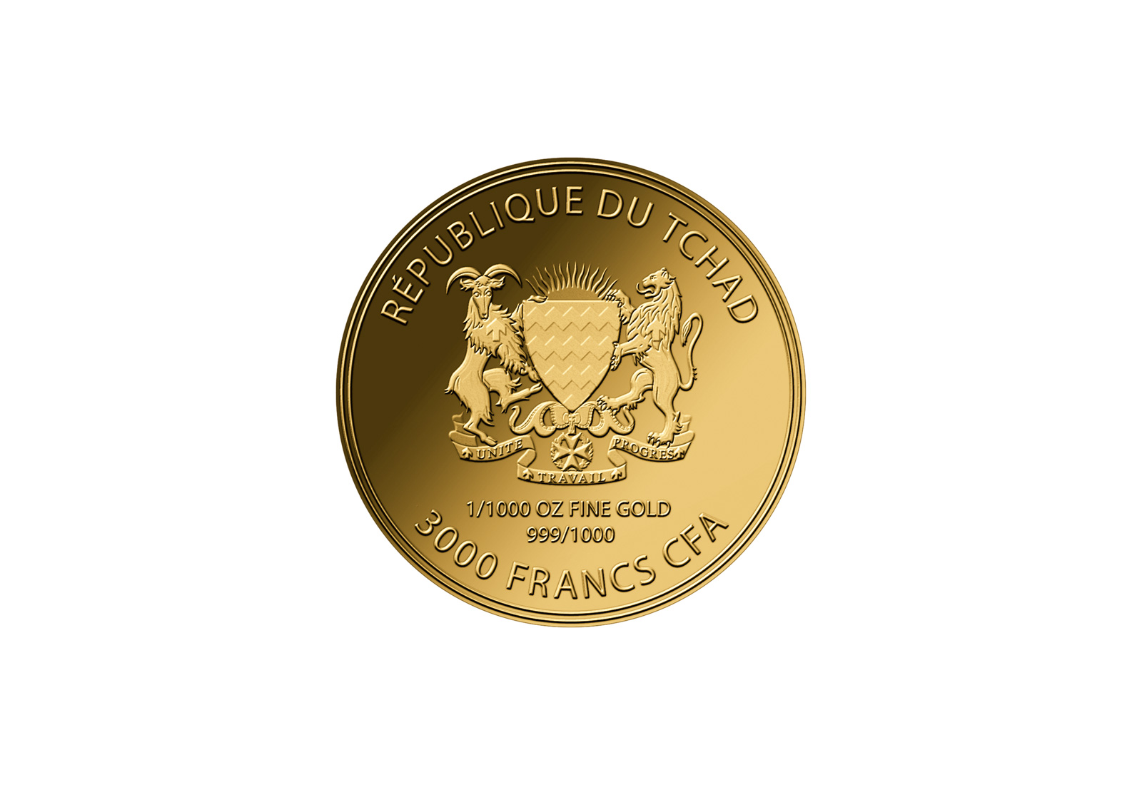 Goldmünze Motiv Luchs 999/1000 Gold Geschenk