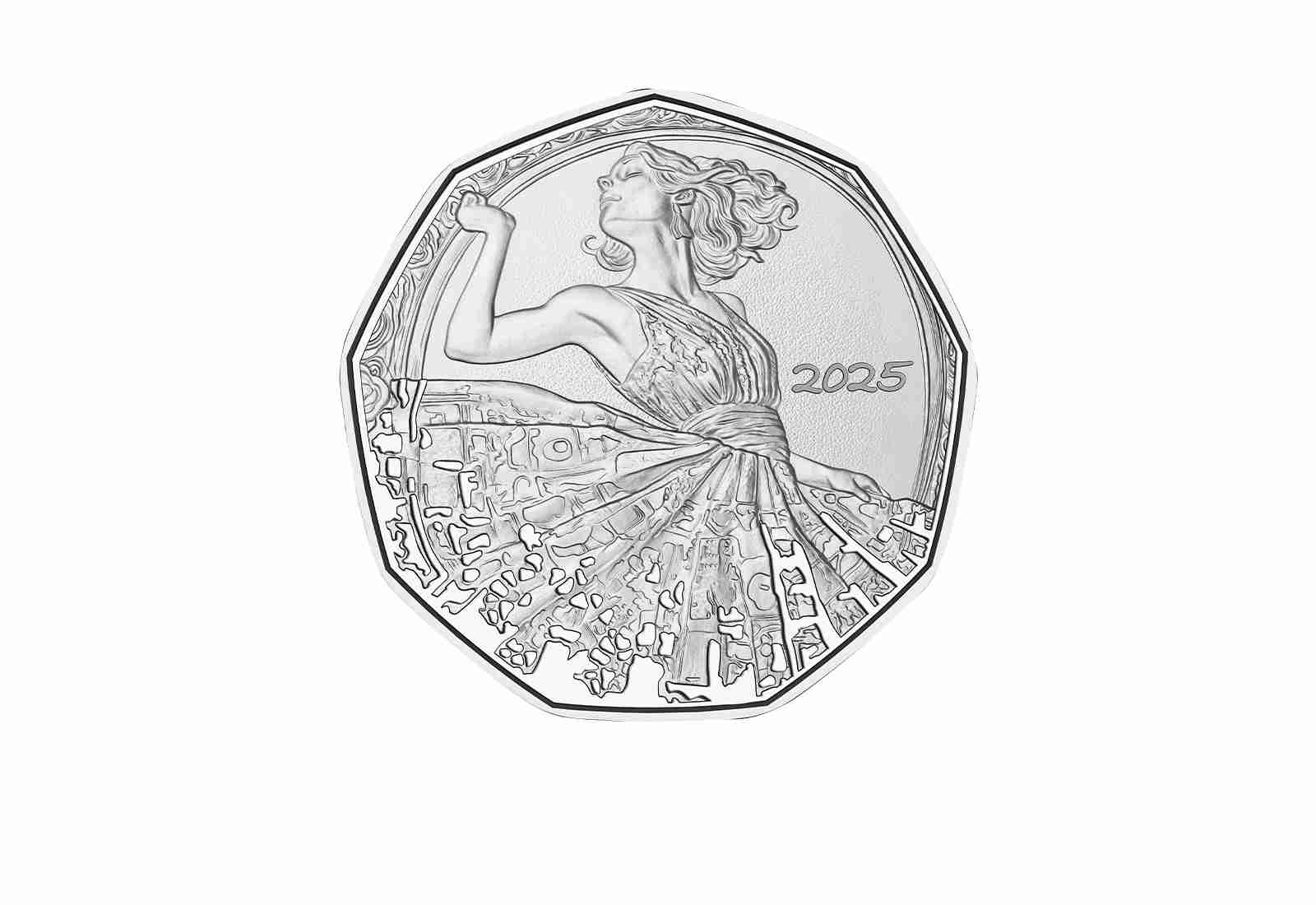 5 Euro 1/4 oz Silber 2025 Österreich Tanz Dich Frei Neujahrsmünze hgh