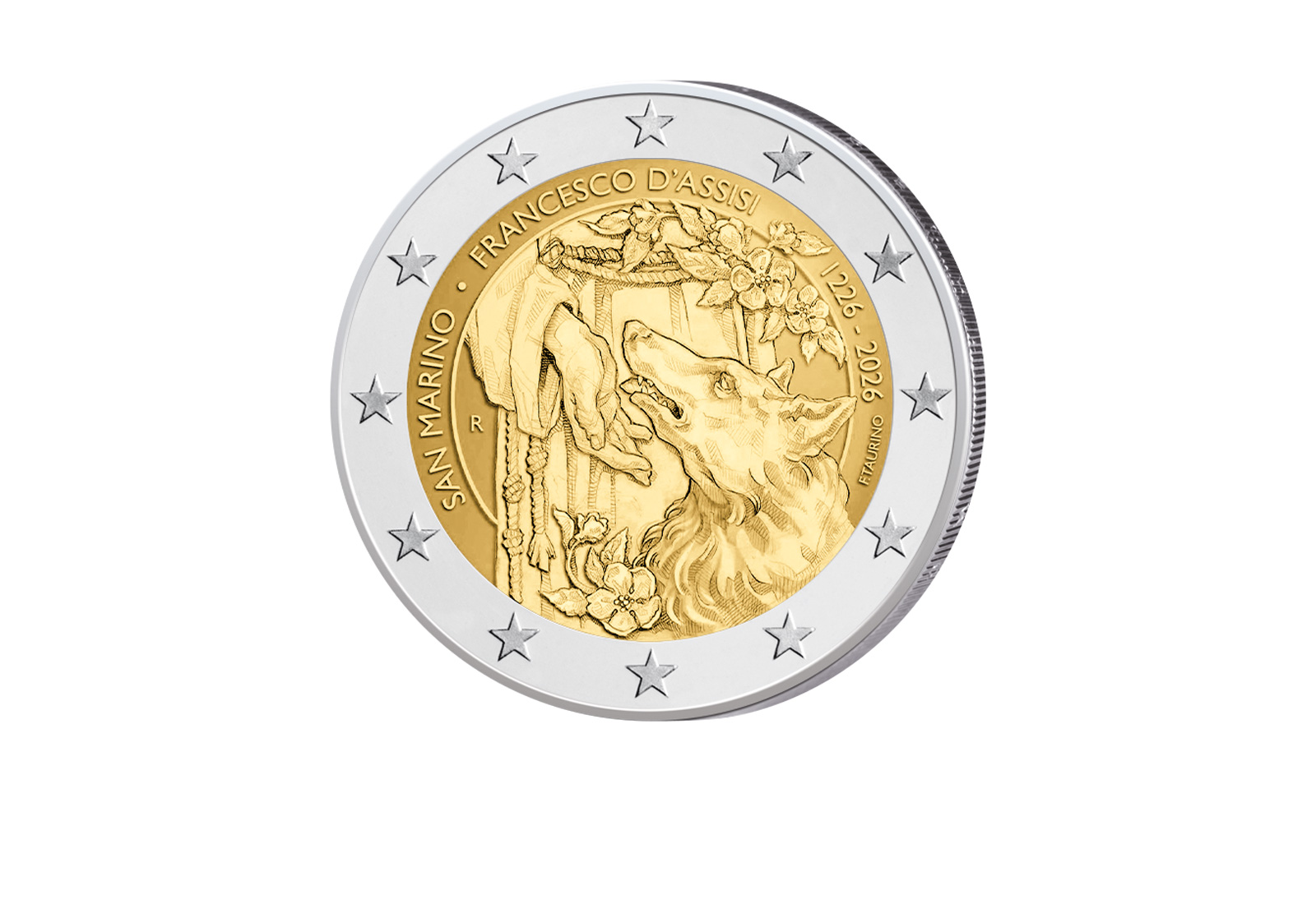2 Euro 2026 San Marino 800. Todestag Franz von Assisi st