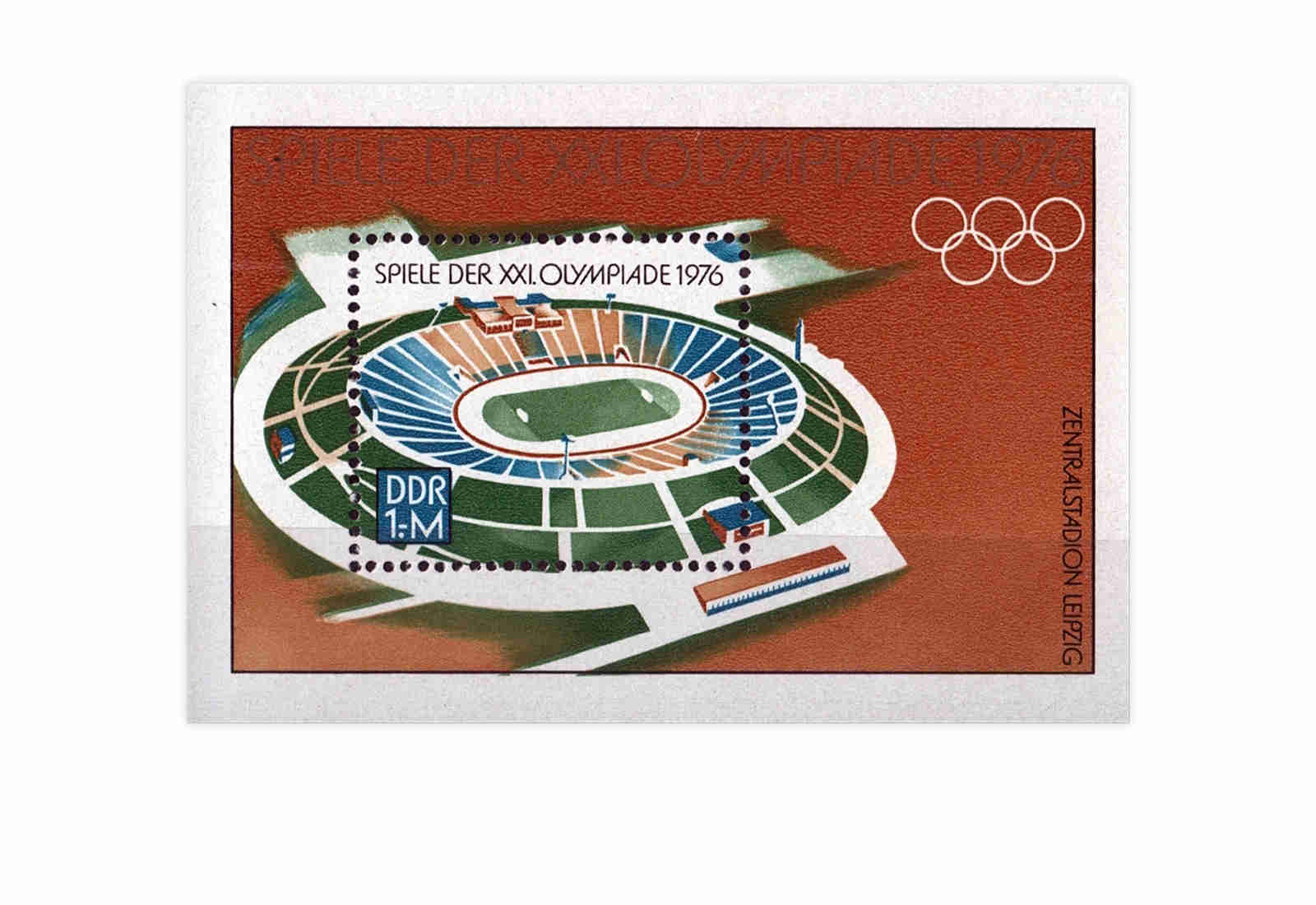 DDR Block 46 Olympiade 1976 gestempelt