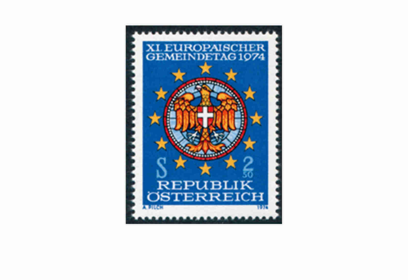 Österreich Mi.Nr. VIII ** Europäischer Gemeindetag 1974