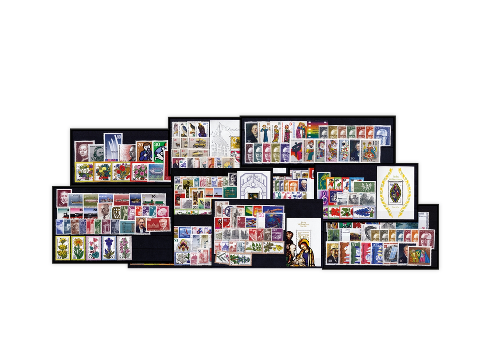 Berlin Jahrgänge 1970-1979 Sparpaket komplett Mi.Nr. 353-613 gestempelt