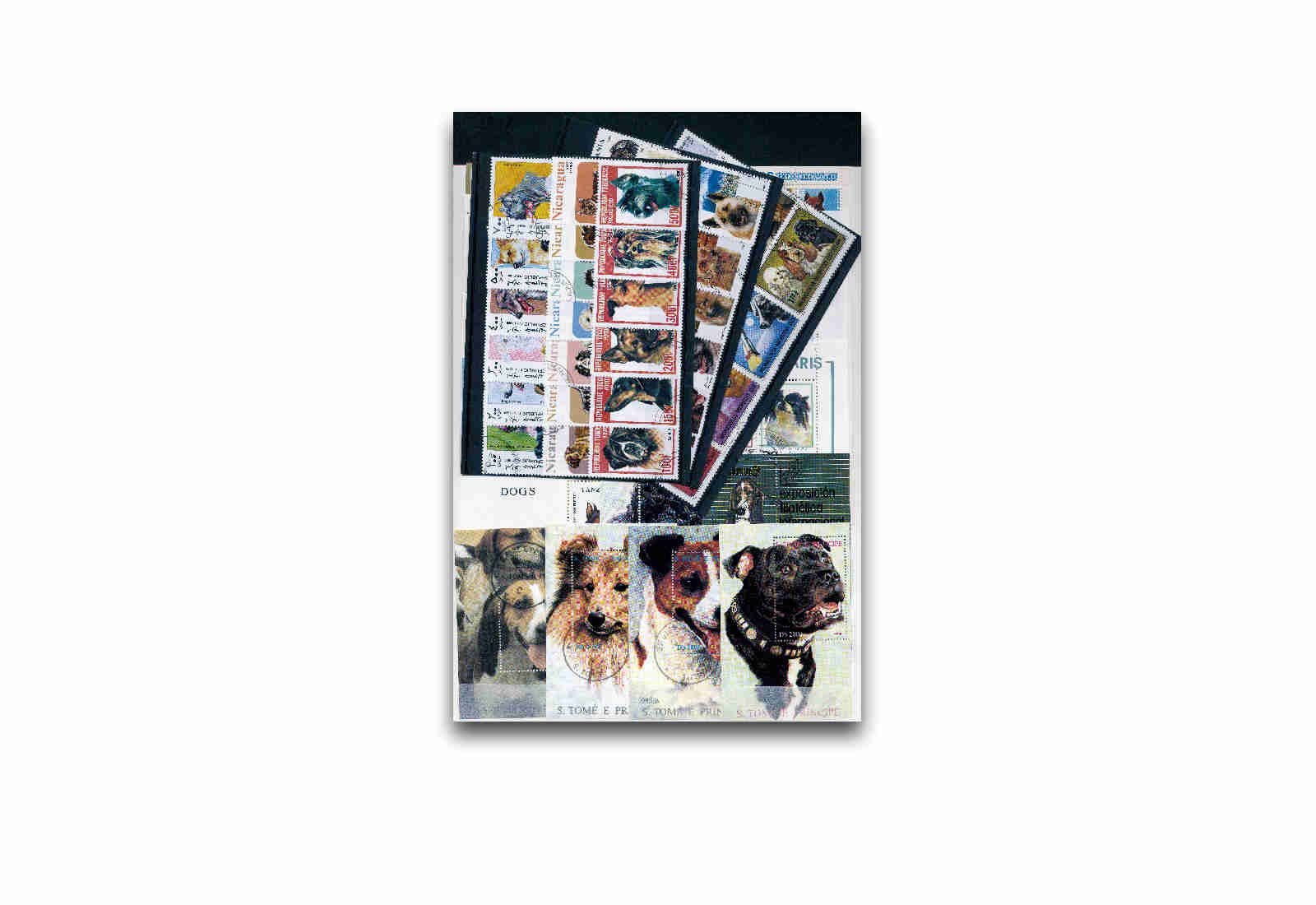 Briefmarken Motiv Hunde und Katzen 200 verschiedene Marken