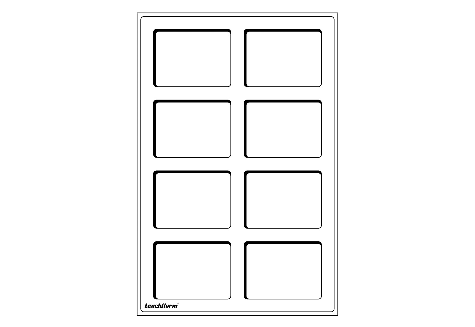 Leuchtturm Münztableau L für US-Münzkapseln SLABS (2er Pack)