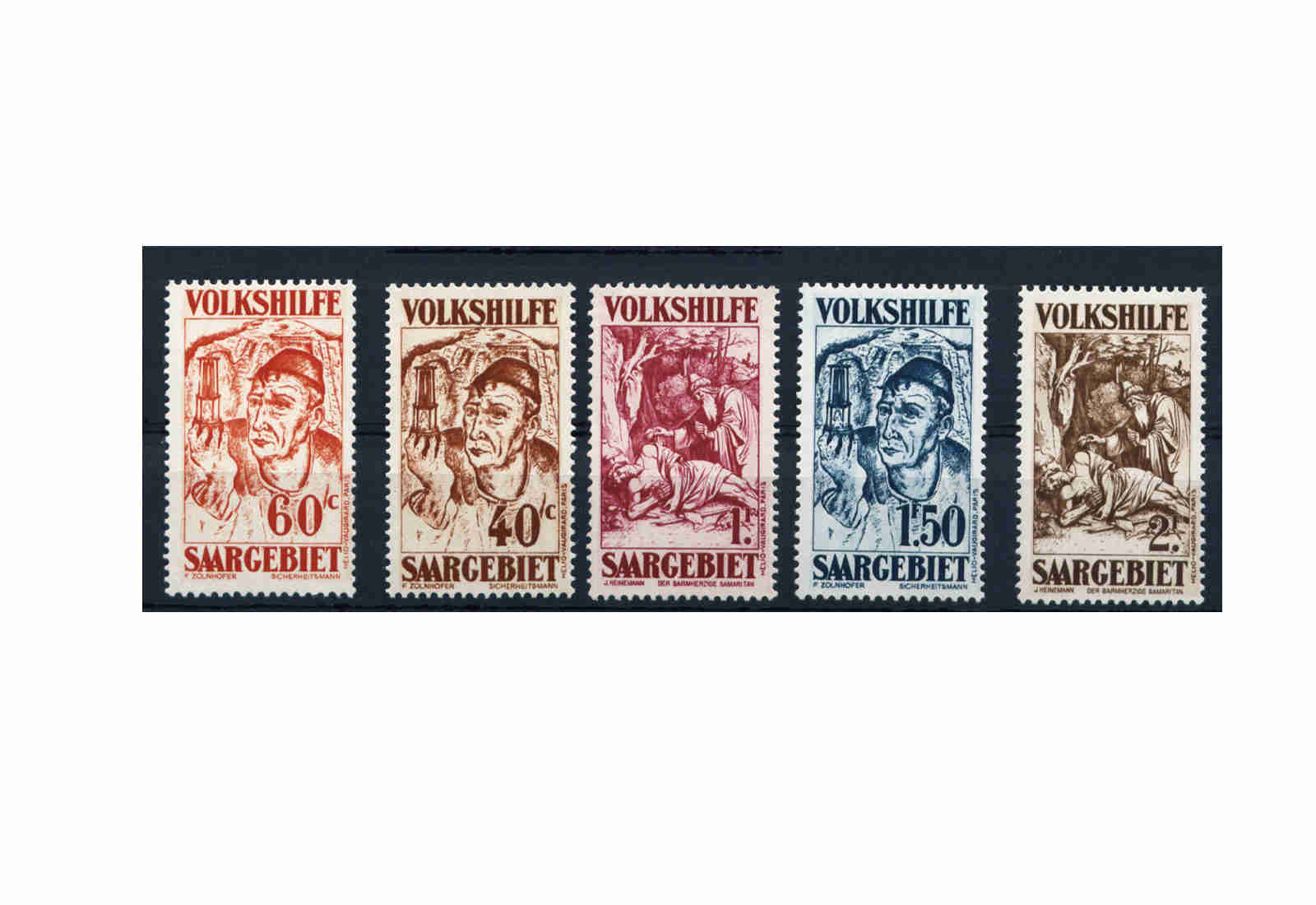 Briefmarken Saar Michel-Nr. 144/150 gestempelt