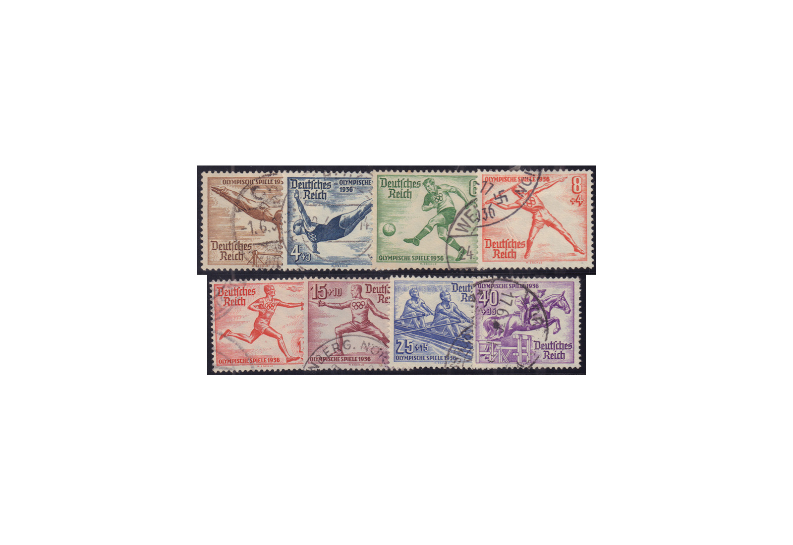 Deutsches Reich Michel Nr. 609/16 gestempelt