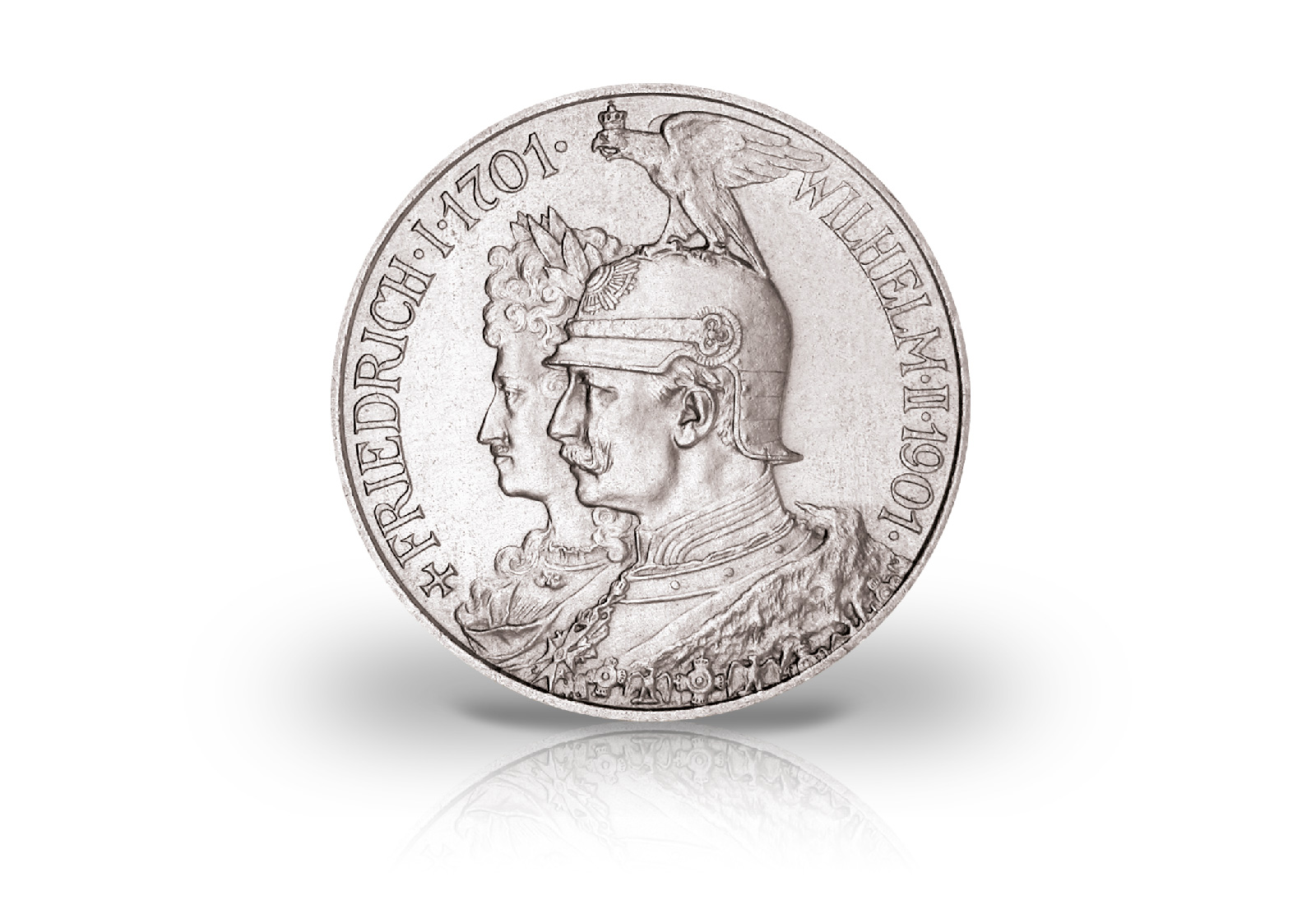 2 Mark 1901 Deutsches Kaiserreich Preußen 200 Jahre Königreich Jaeger-Nr. 105