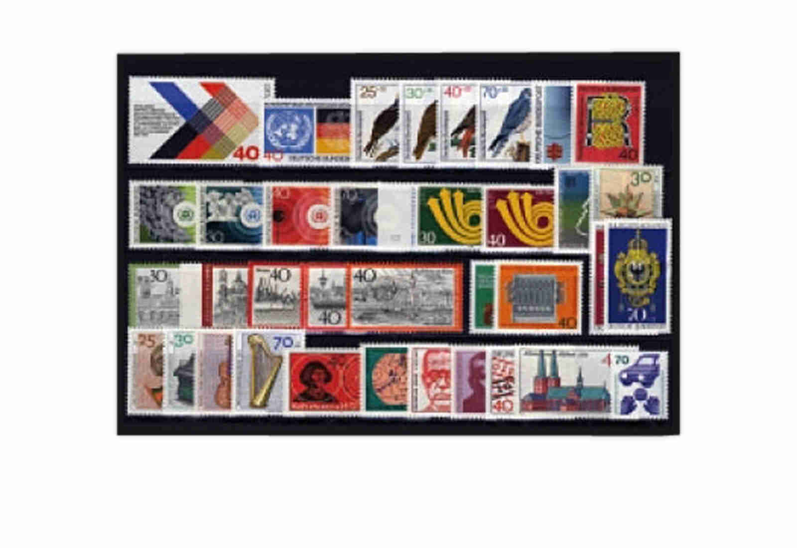 Briefmarken BRD Jahrgangsatz 1973 Mi.Nr. 753-790 postfrisch