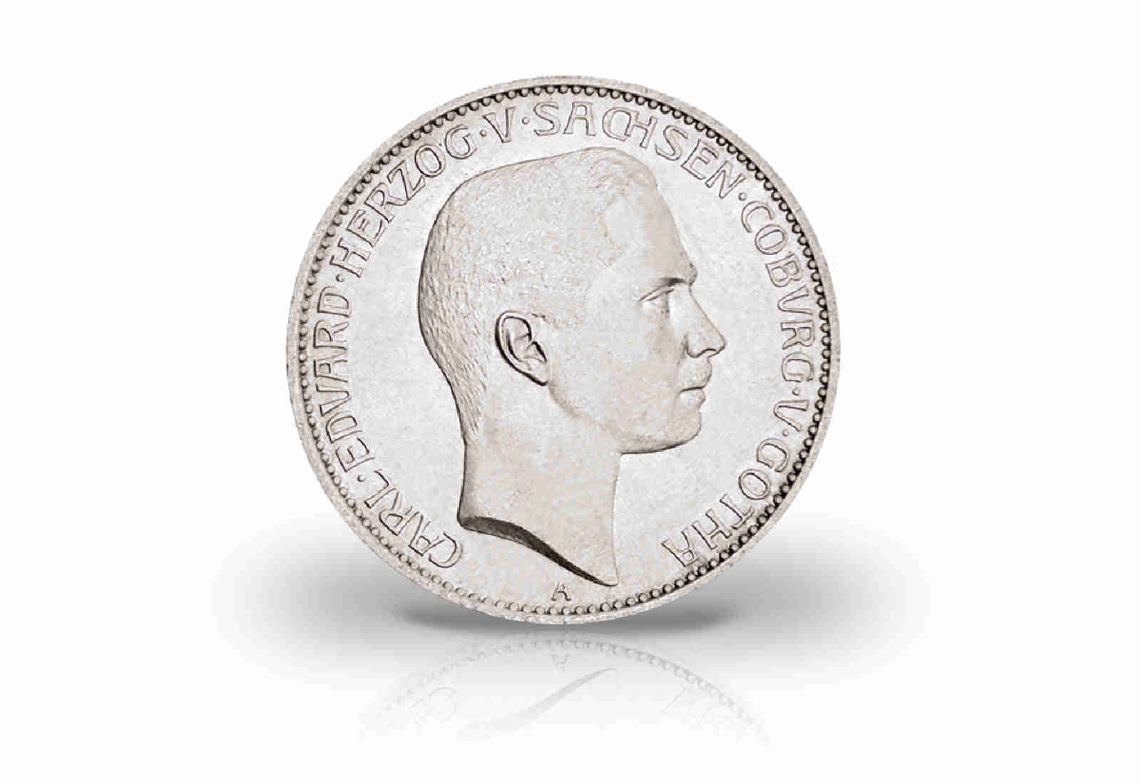 5 Mark 1907 Deutsches Kaiserreich Carl Eduard von Sachsen-Coburg und Gotha Jaeger-Nr. 148