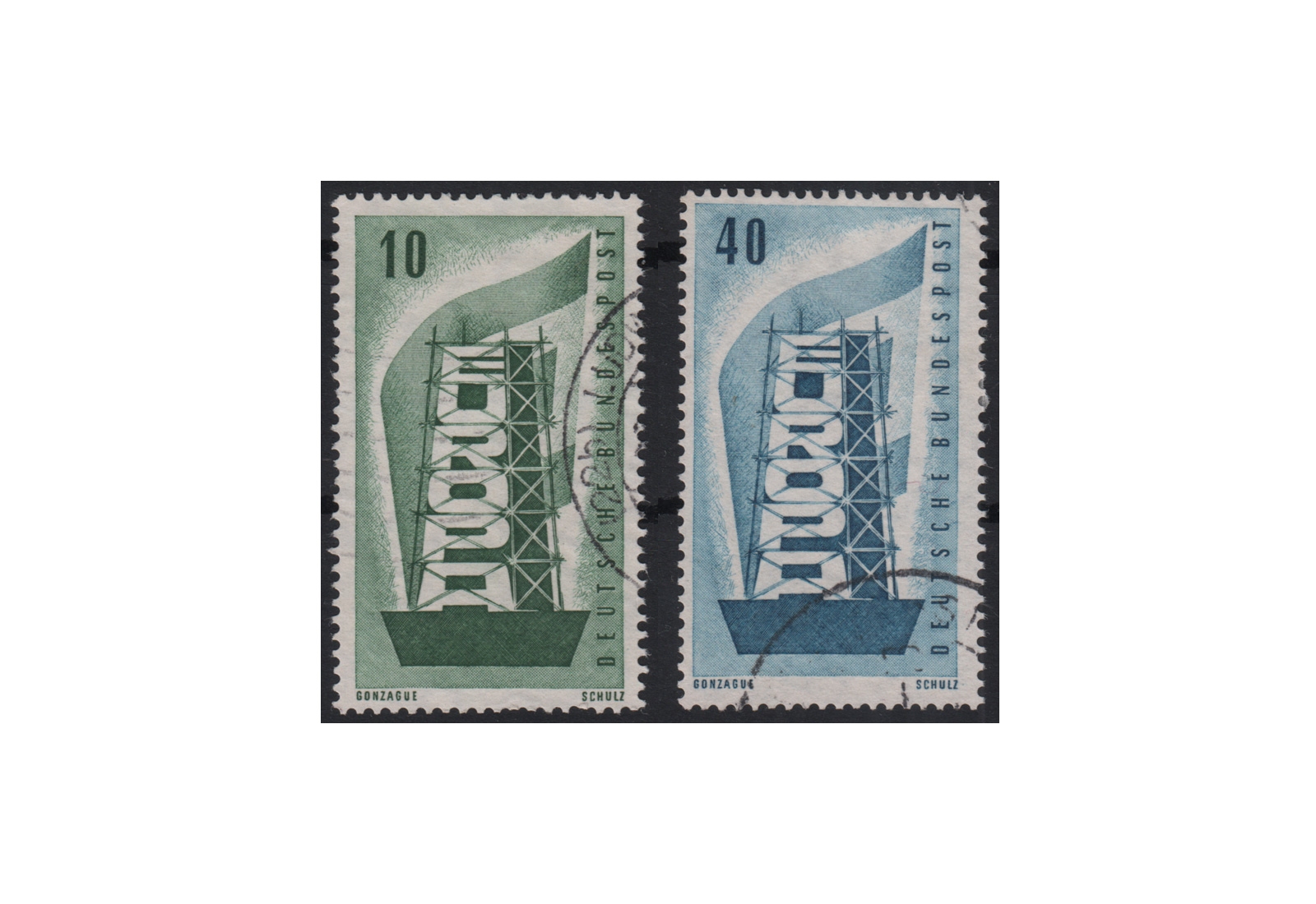 BRD Europa 1956 Mi.Nr. 241-242 gestempelt