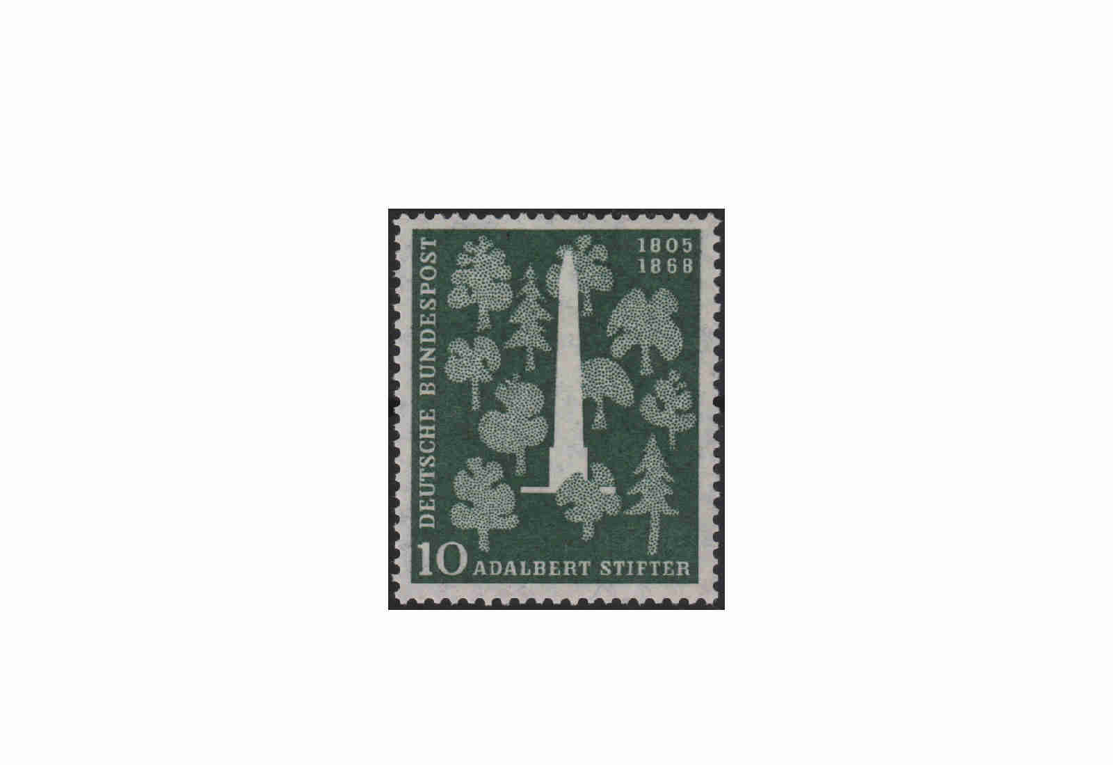 Briefmarke BRD 150. Geburtstag Adalbert Stifter 1955 Michel-Nr. 220 postfrisch