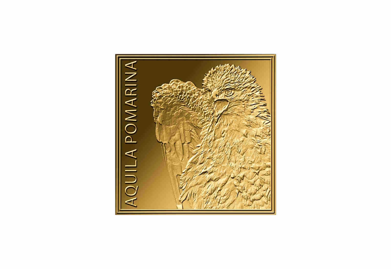 Goldmünze Motiv Schreiadler 999/1000 Gold Geschenk