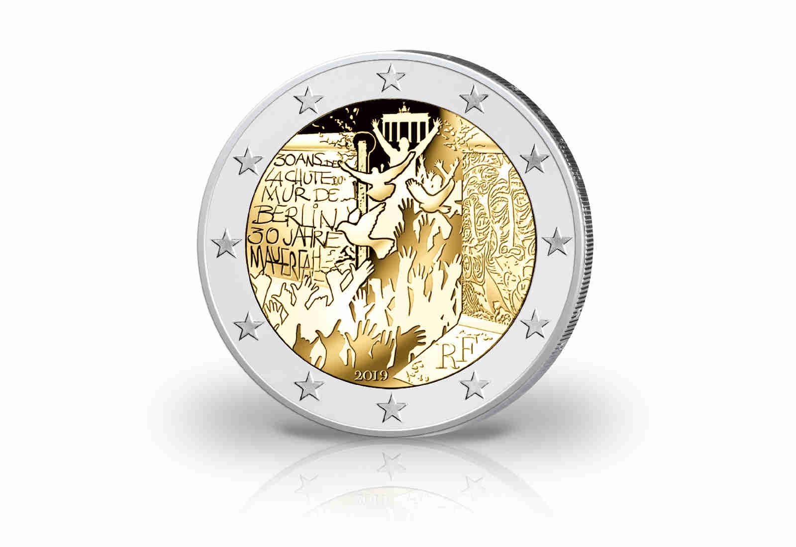2 Euro 2019 Frankreich 30 Jahre Mauerfall