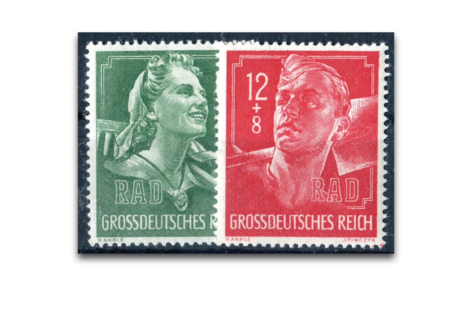 Briefmarken Deutsches Reich Ausstellung Reichsarbeitsdienst 1944 Michel-Nr. 894-95