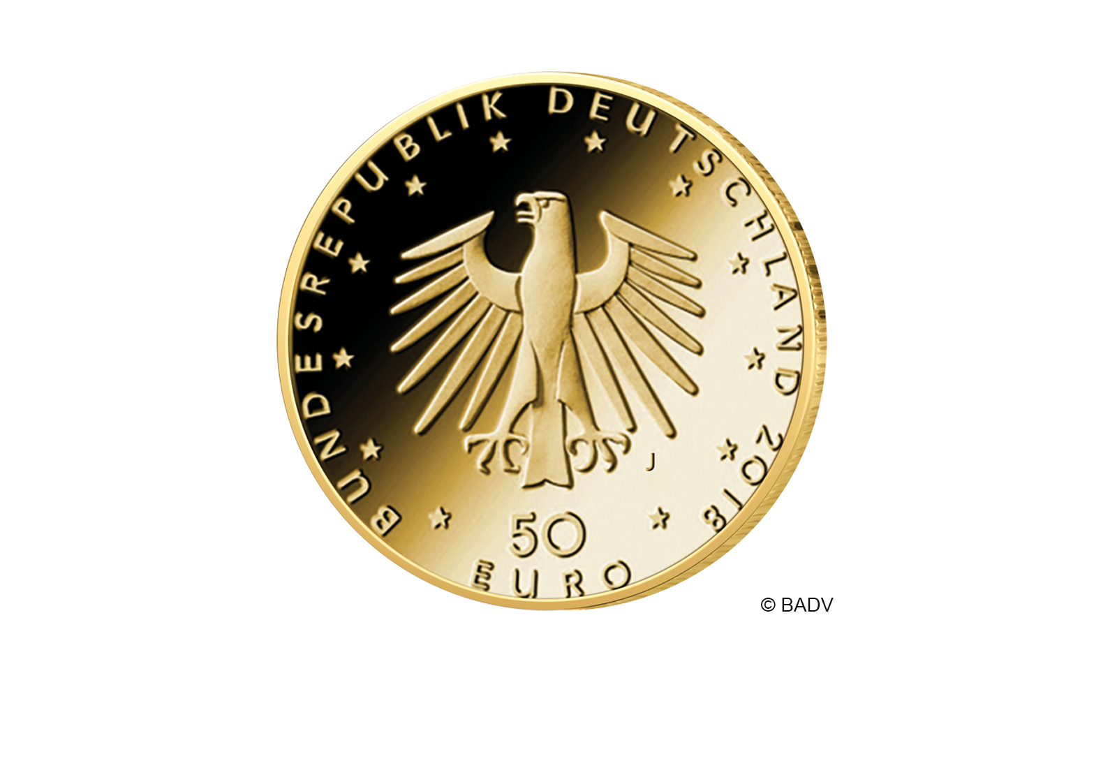 50 Euro 2018 Goldmünze Deutschland Kontrabass Prägestätte unserer Wahl