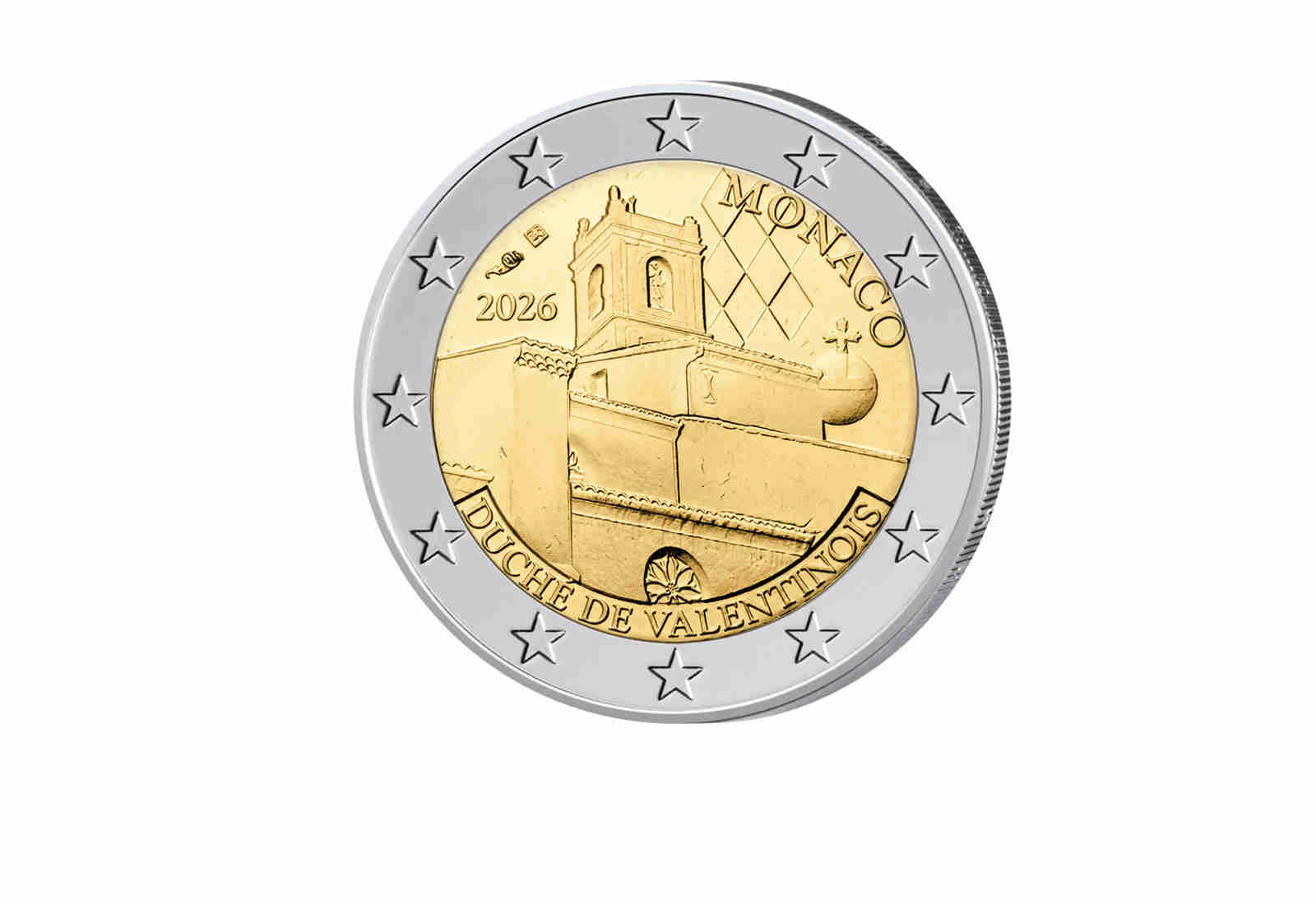 2 Euro 2026 Monaco Herzogtum Valentinois