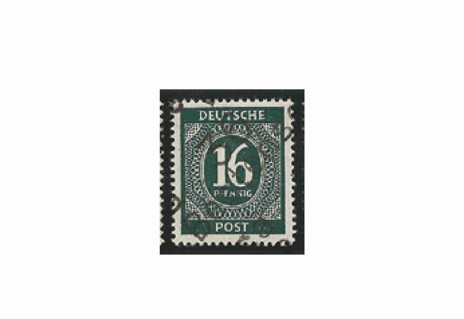 SBZ Bezirkshandstempel - Ziffernausgaben 1948 Michel Nr. I k gestempelt geprüft