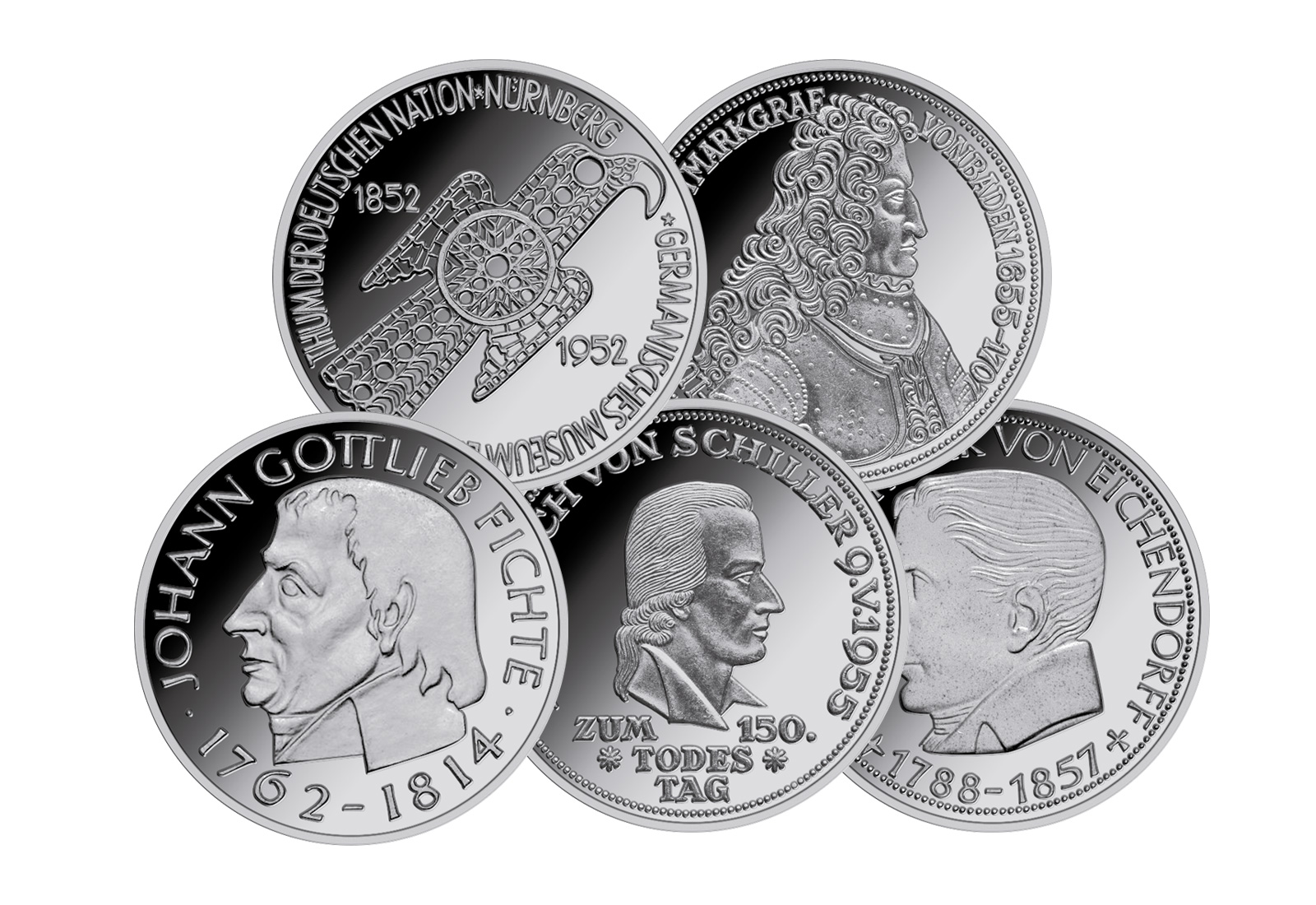 Fantastische XXL-Silberausgaben im Premium Silber-Set "Die Ersten Fünf"
