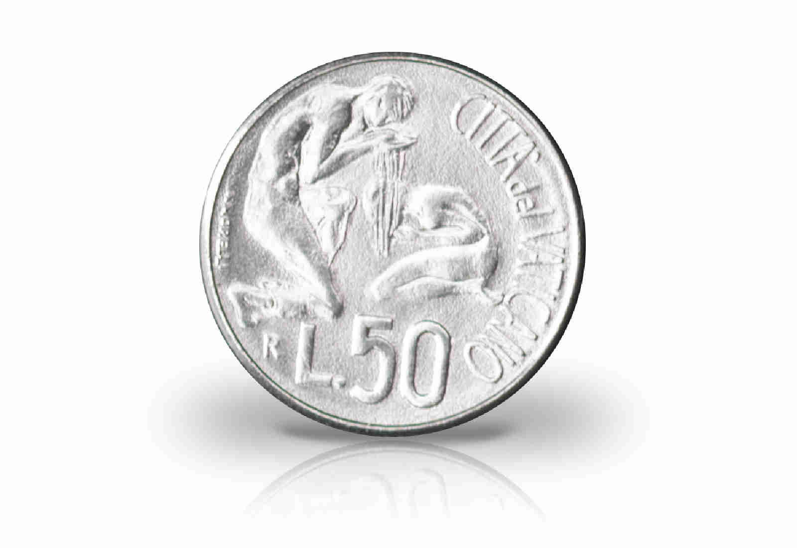 50 Lire 1991 Vatikan Papst Johannes Paul II. Taufe