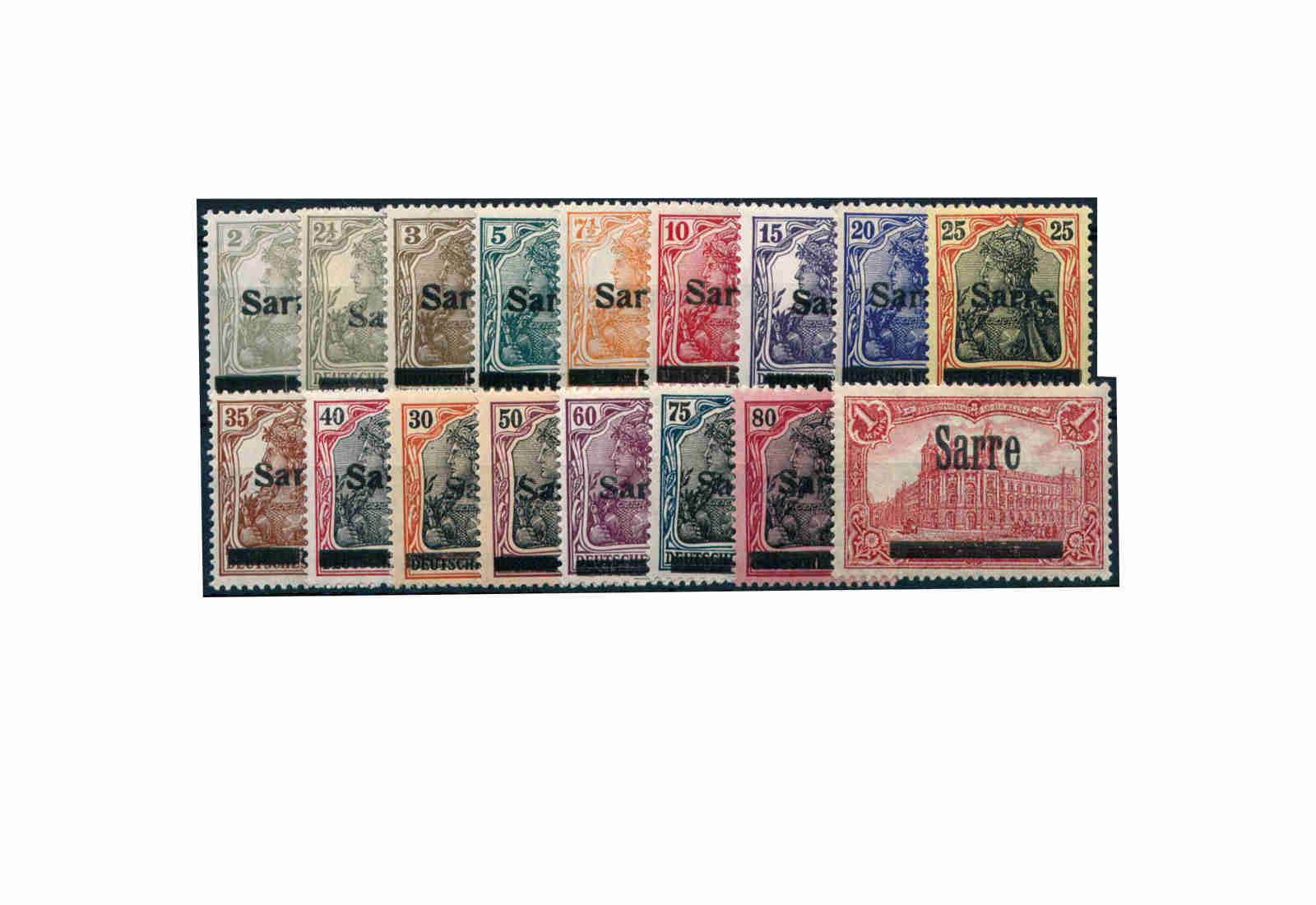 Briefmarke Saar 1/17 ** gp.