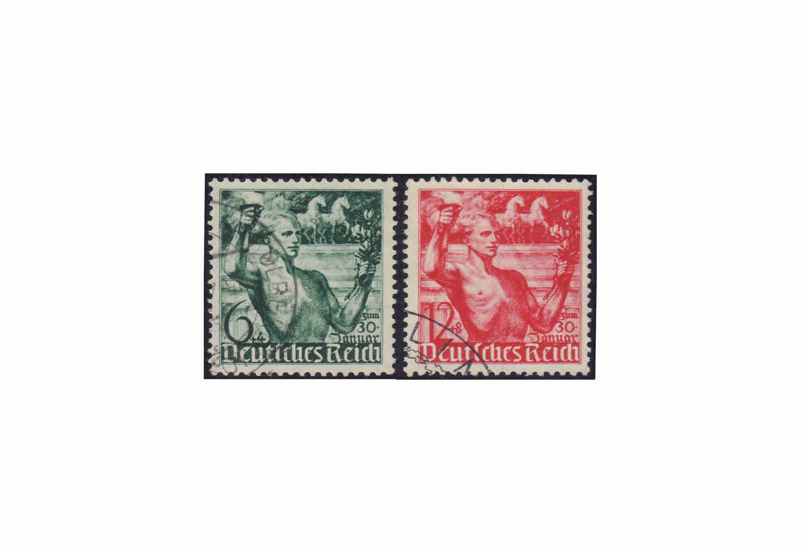 Deutsches Reich Mi.Nr. 660/61 gestempelt