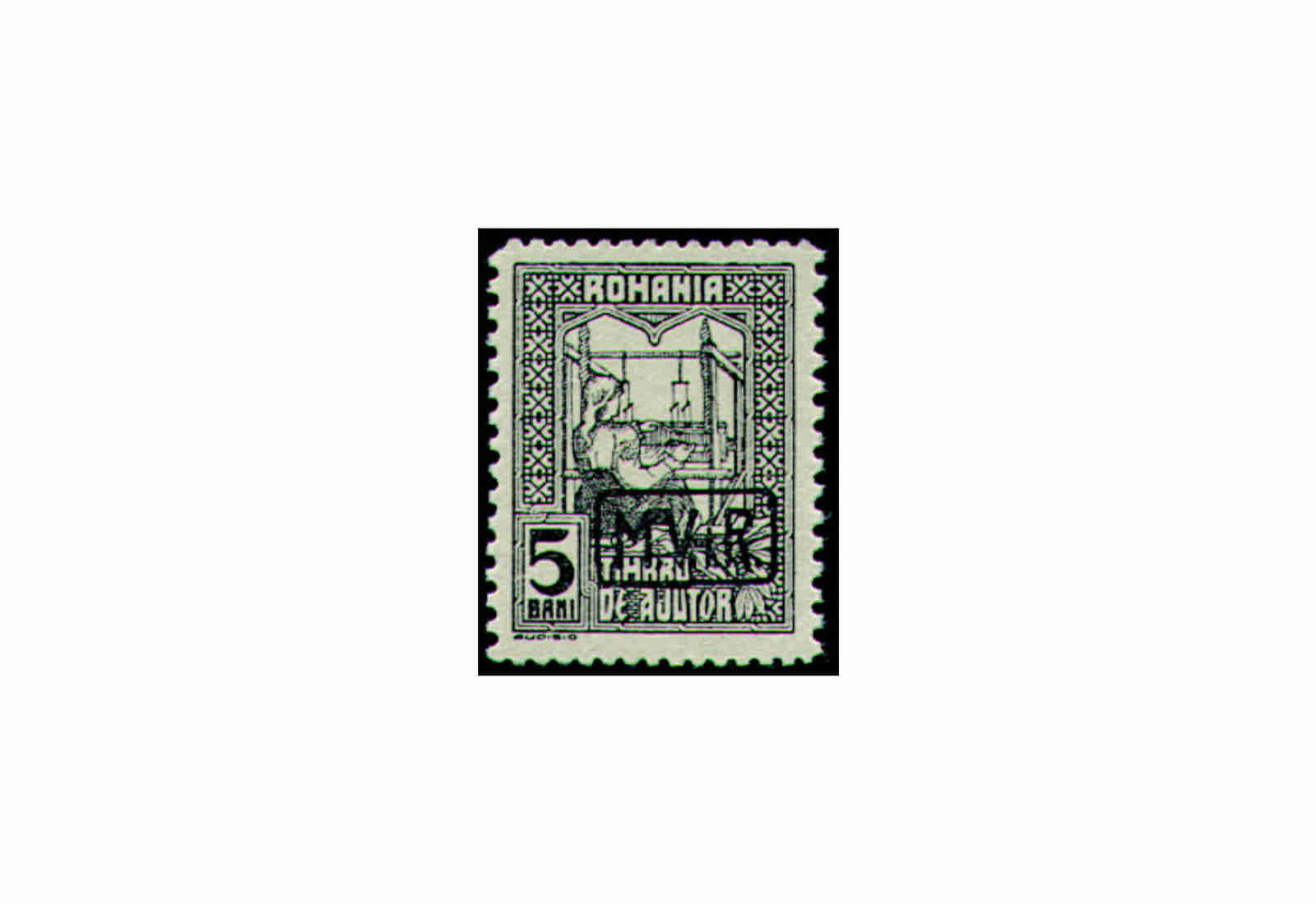 Briefmarke Rumänien Dt. Besetzung I. Weltkrieg Zwangszuschlagsmarke MiNr.: 5 b gest.