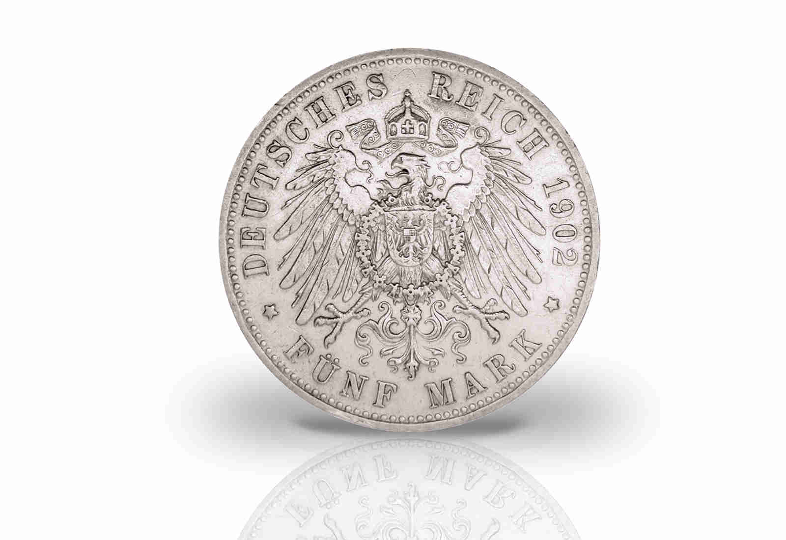 5 Mark 1902 Deutsches Kaiserreich Herzog Georg II Jaeger Nr 153a