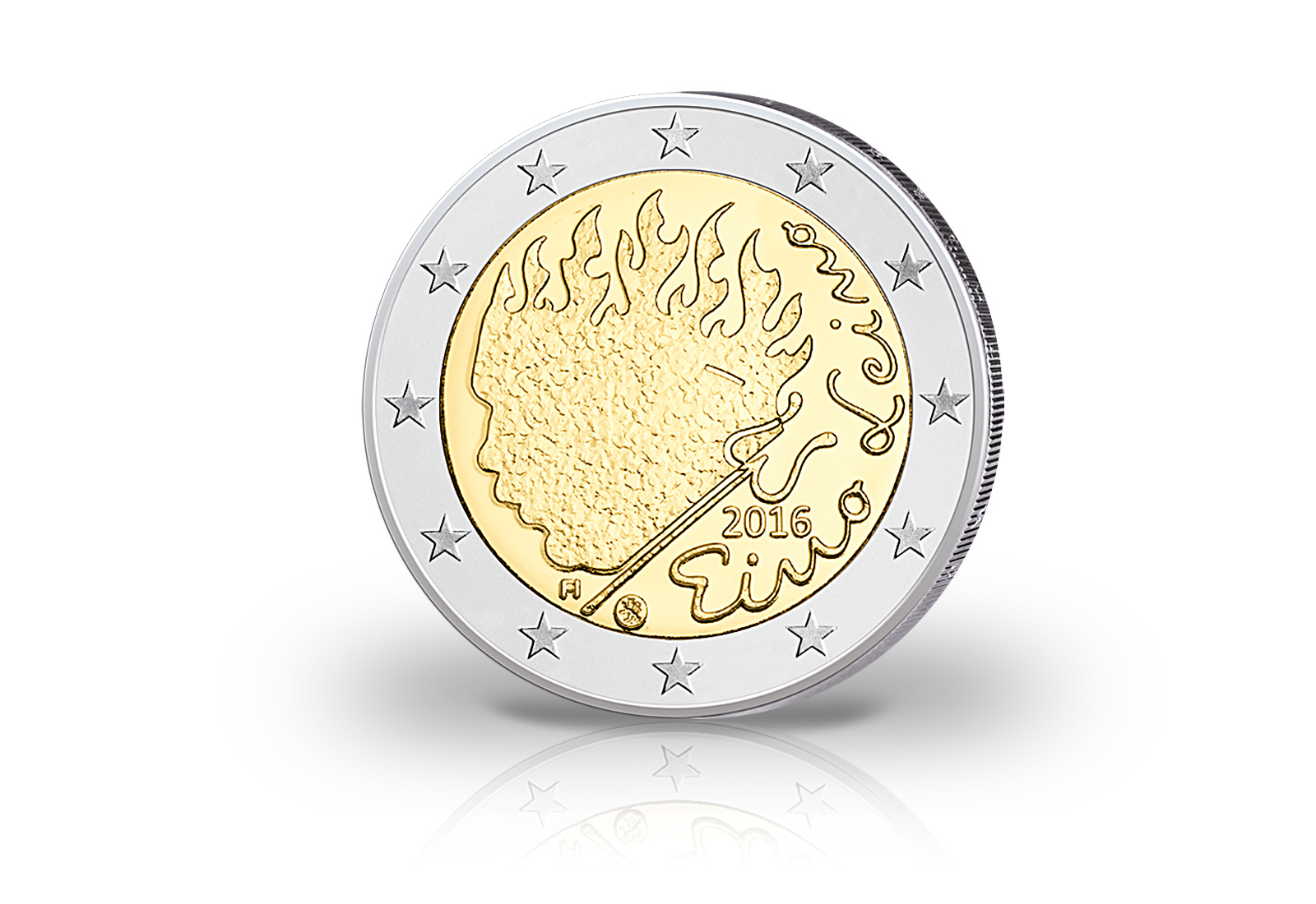 2 Euro 2016 Finnland Gedenkmünze Eino Leino