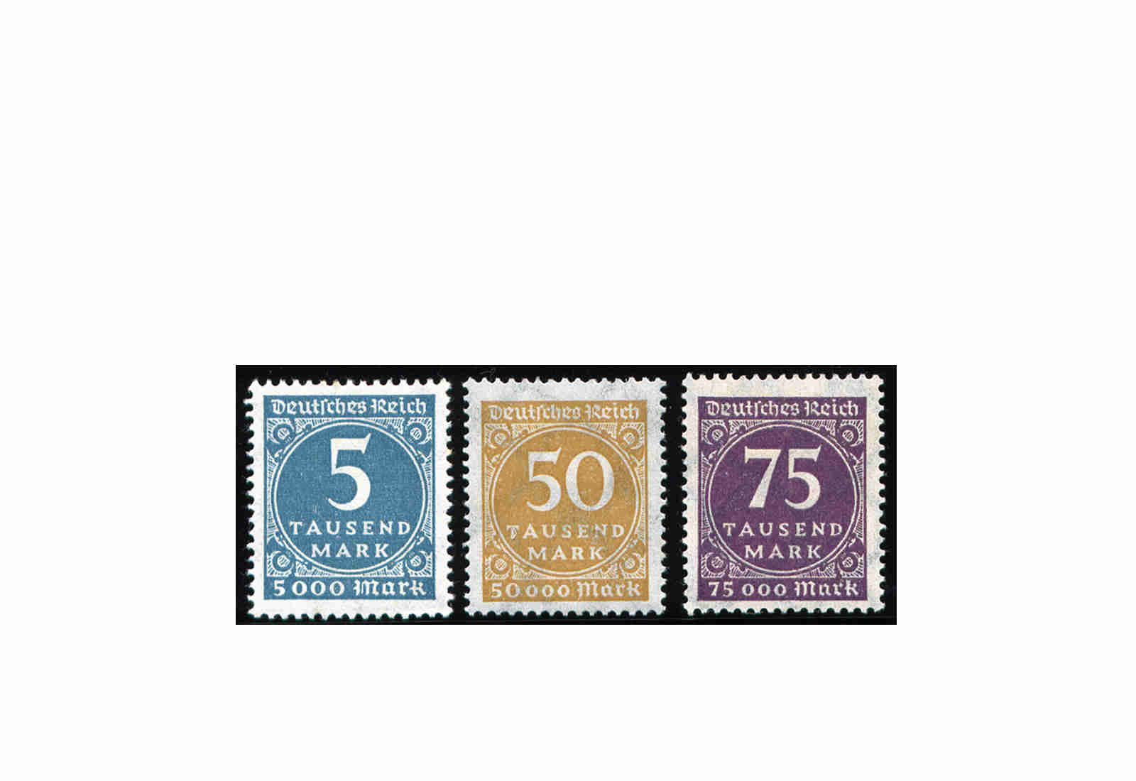 Briefmarken Deutsches Reich Freimarken 1923 Michel-Nr. 274/6 postfrisch