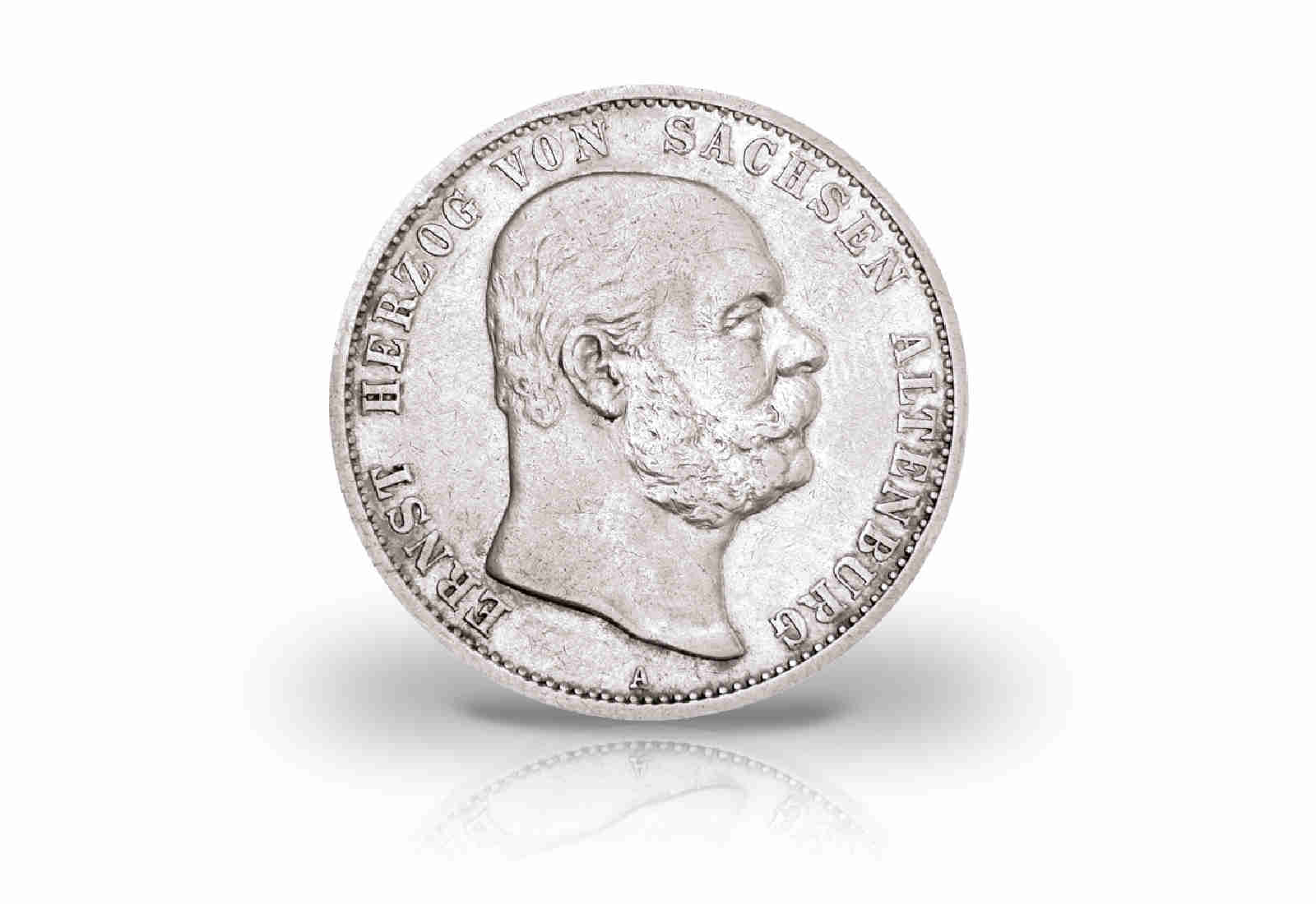 2 Mark 1901 Deutsches Kaiserreich Sachsen-Altenburg Herzog Ernst Jaeger-Nr. 142