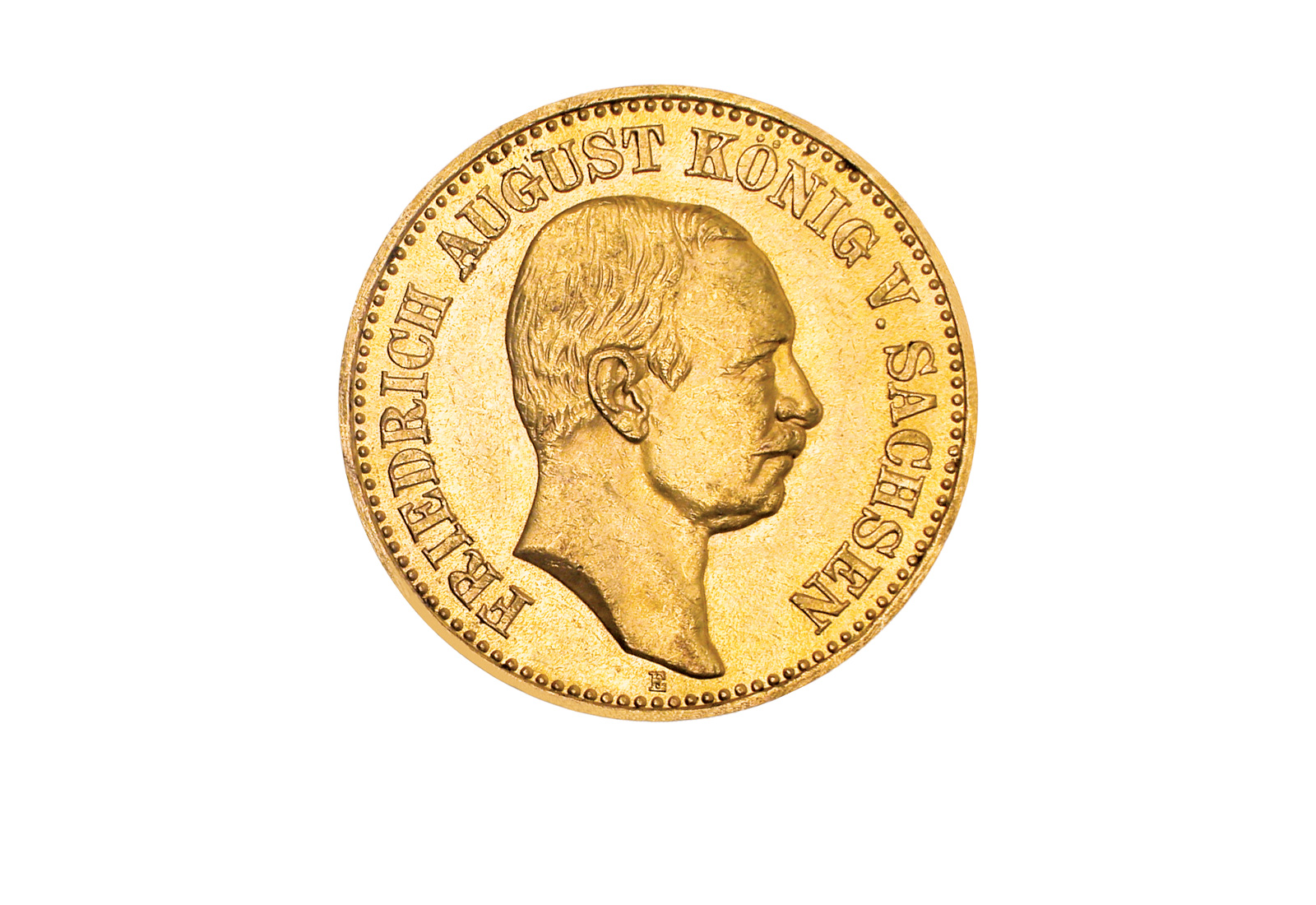 20 Mark 1905-1914 Kaiserreich Friedrich August Sachsen Jaeger-Nr. 268